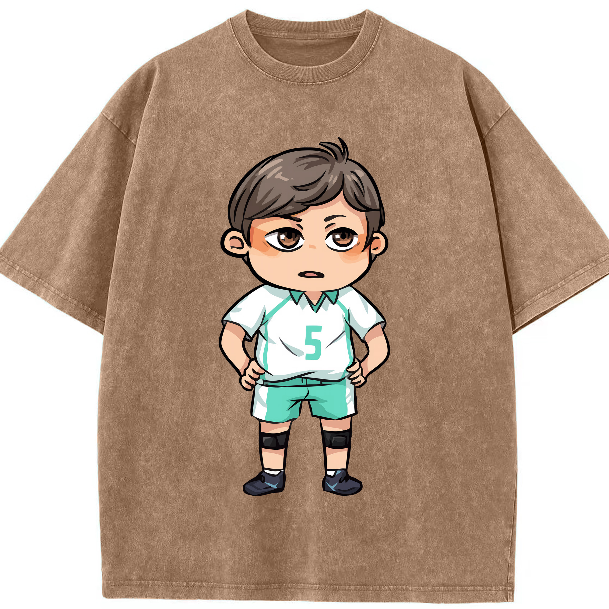 （画像用） ハイキュー!! Haikyu!! 綿100% ヴィンテージ風 半袖Tシャツ（フロントプリント）