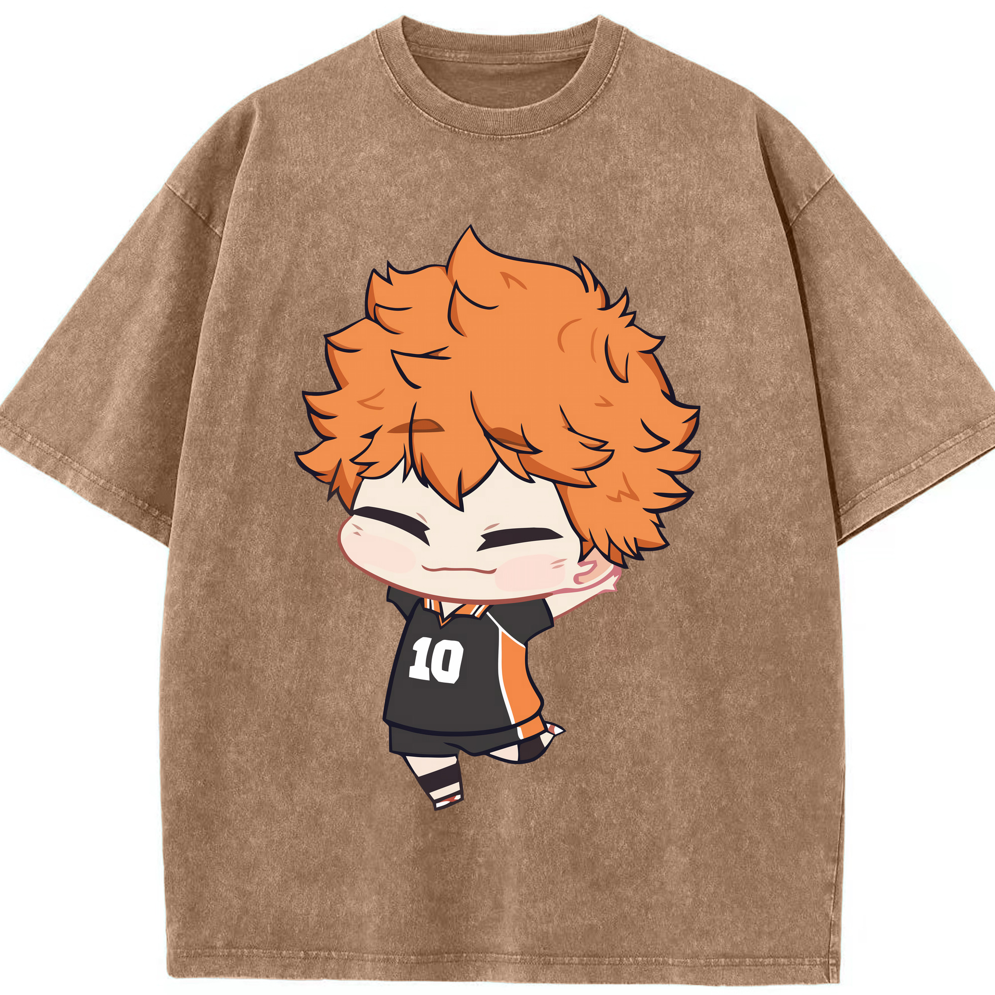 （画像用） ハイキュー!! Haikyu!! 綿100% ヴィンテージ風 半袖Tシャツ（フロントプリント）