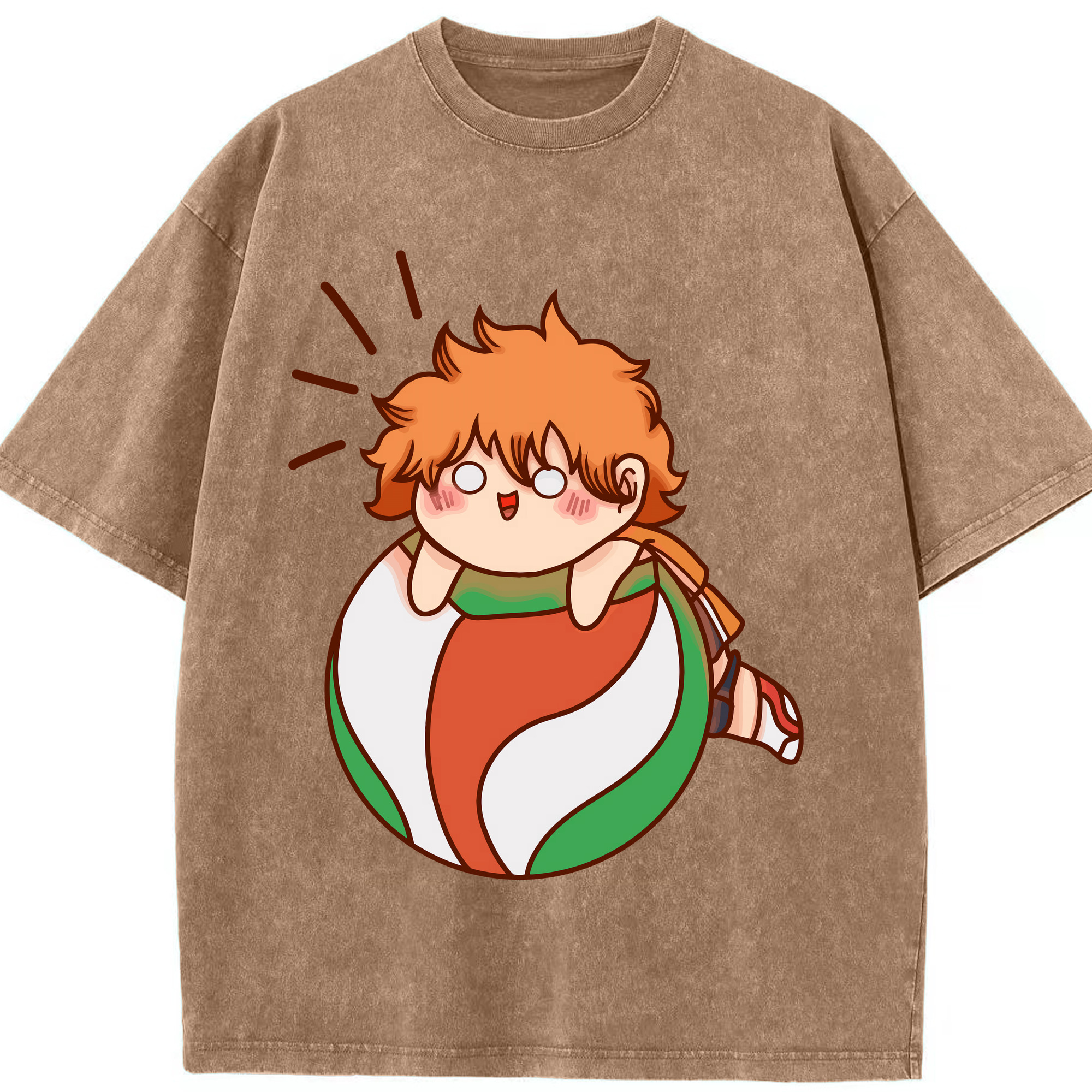 （画像用） ハイキュー!! Haikyu!! 綿100% ヴィンテージ風 半袖Tシャツ（フロントプリント）