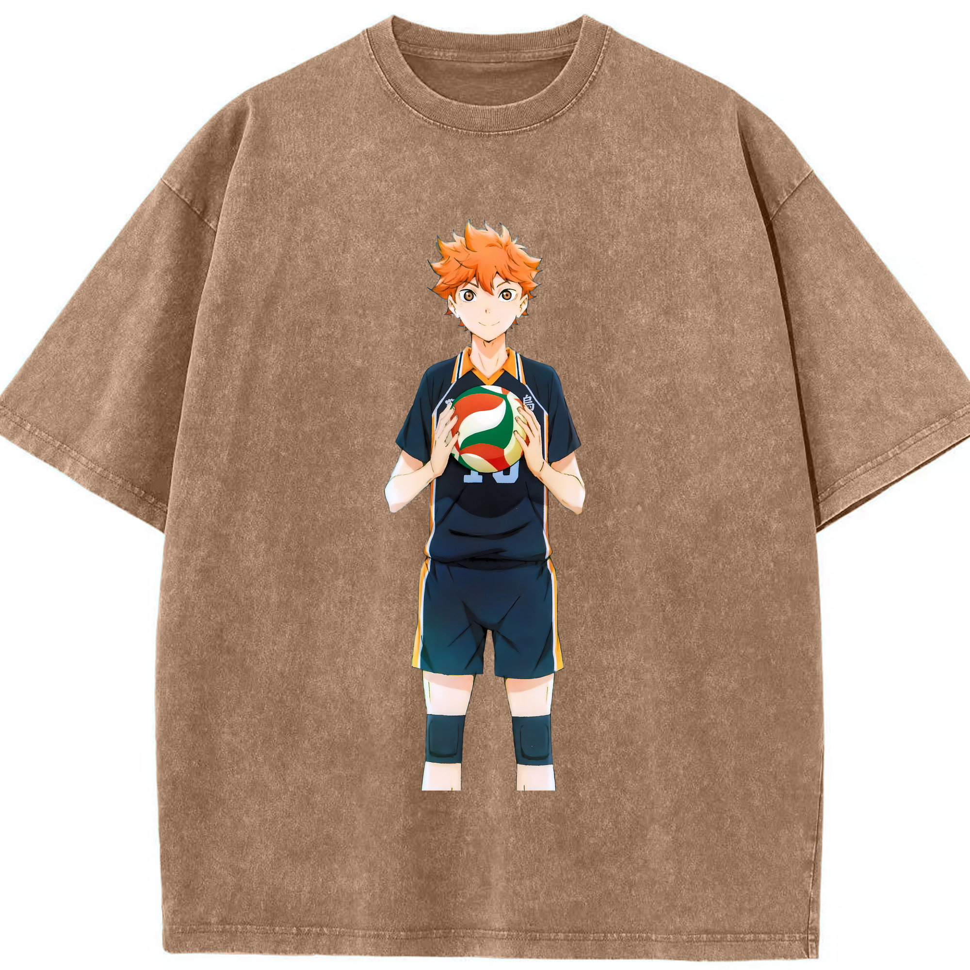 （画像用） ハイキュー!! Haikyu!! 綿100% ヴィンテージ風 半袖Tシャツ（フロントプリント）