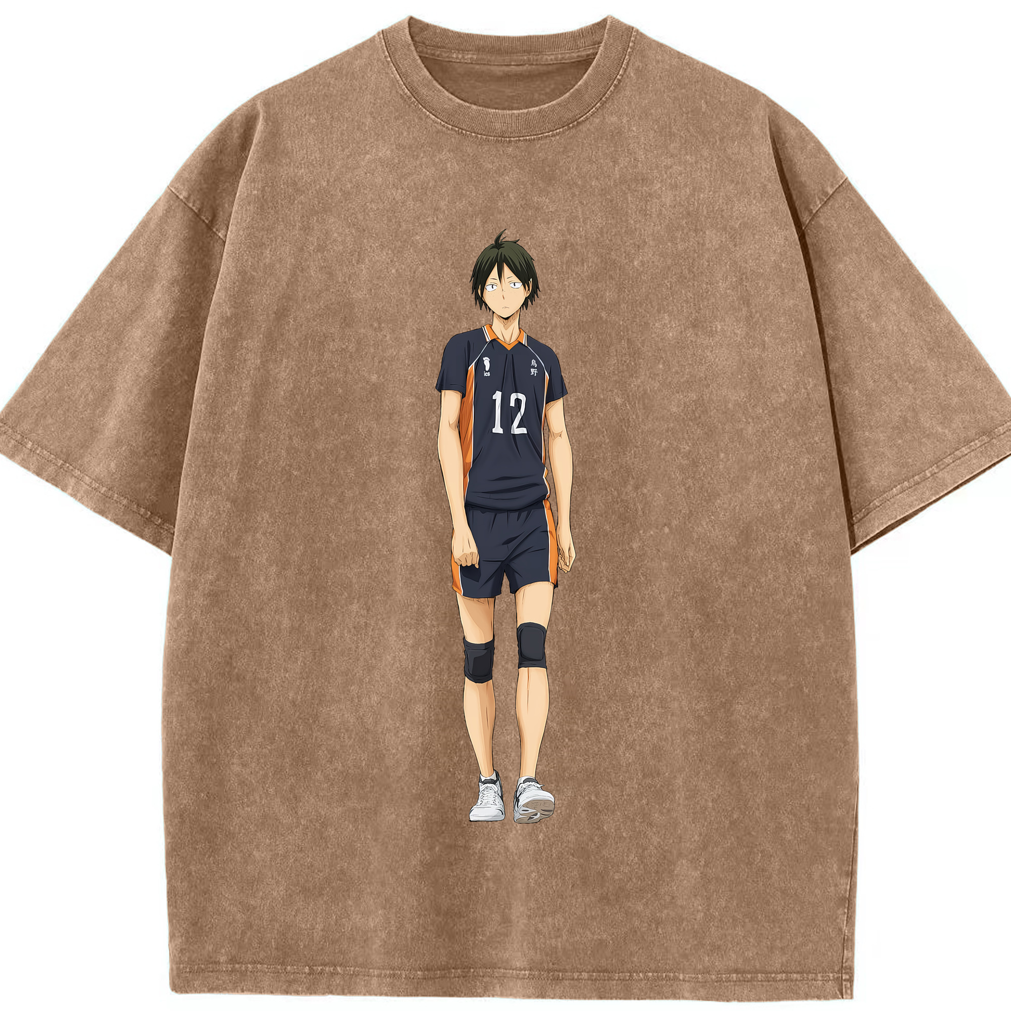 （画像用） ハイキュー!! Haikyu!! 綿100% ヴィンテージ風 半袖Tシャツ（フロントプリント）