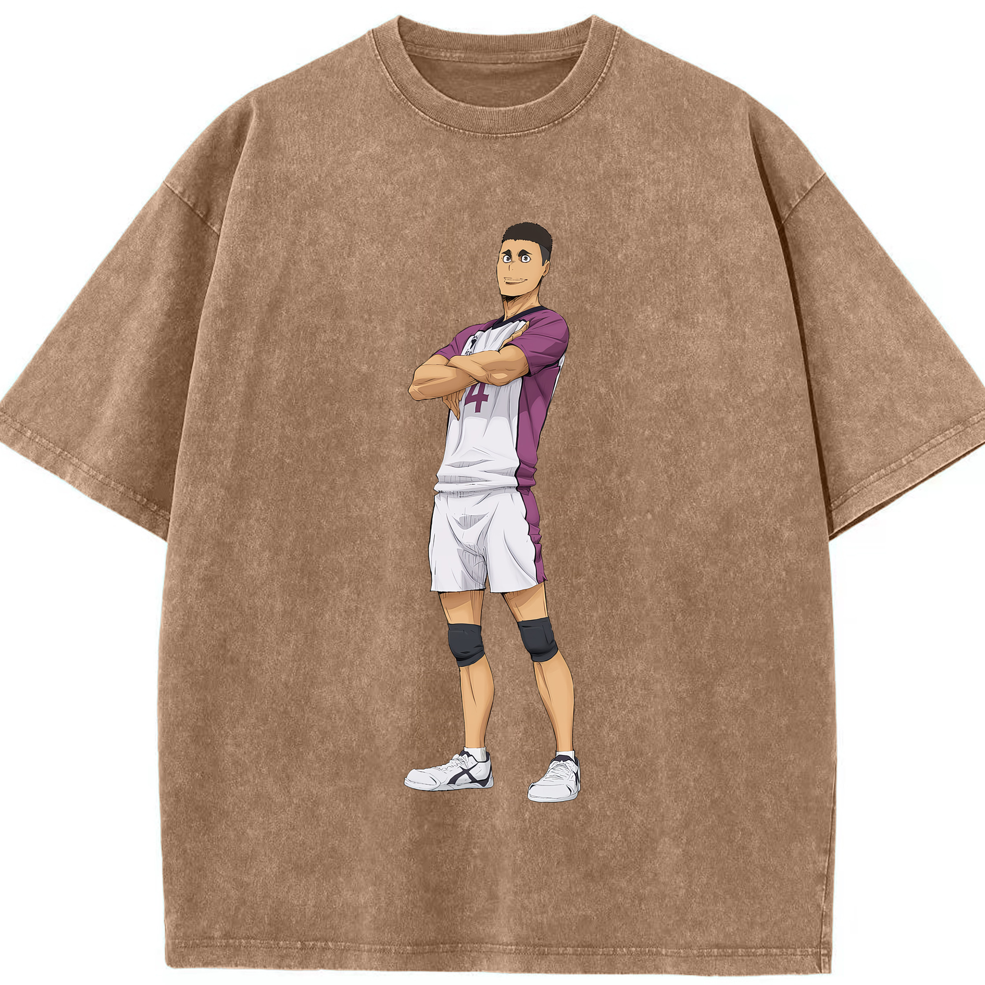 （画像用） ハイキュー!! Haikyu!! 綿100% ヴィンテージ風 半袖Tシャツ（フロントプリント）