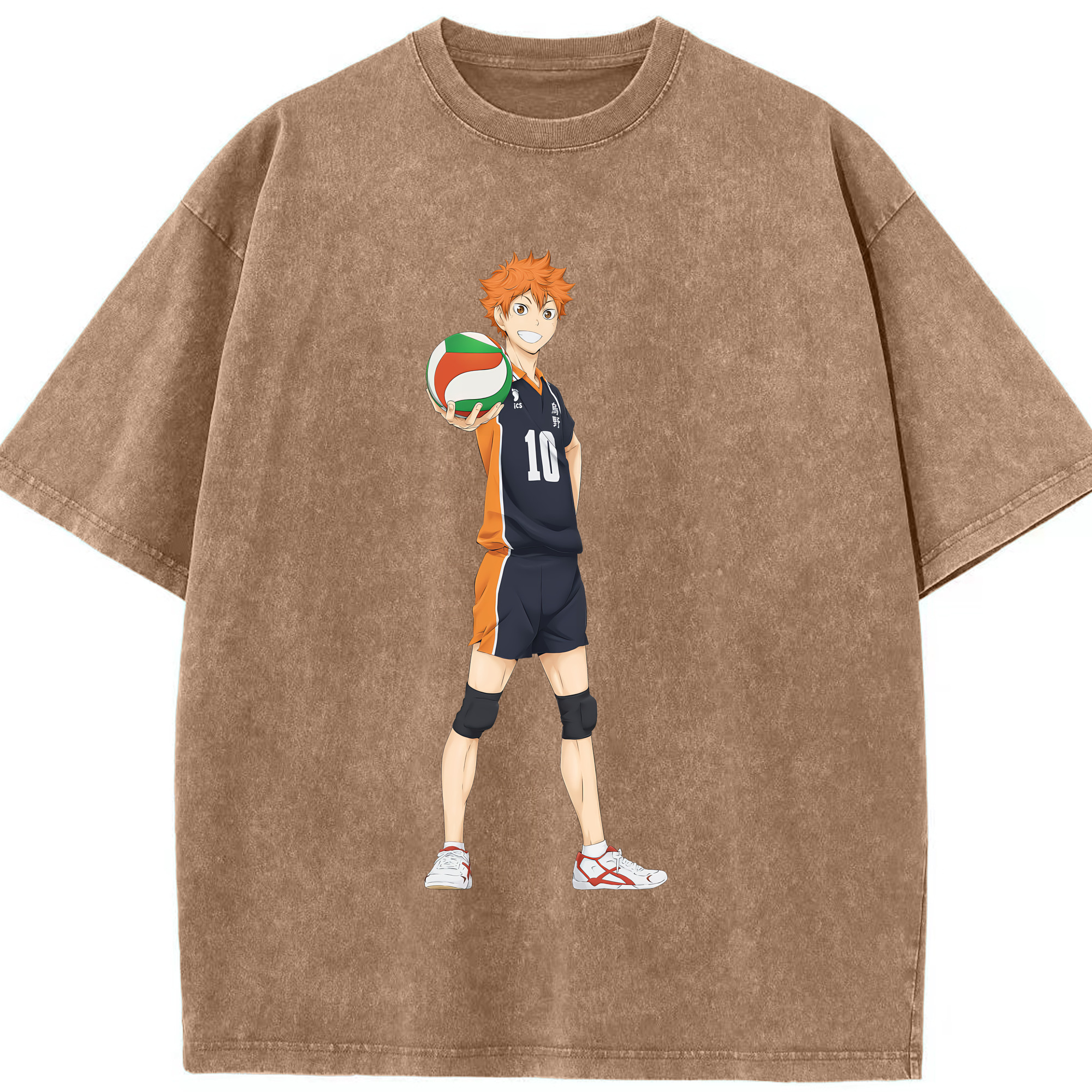 （画像用） ハイキュー!! Haikyu!! 綿100% ヴィンテージ風 半袖Tシャツ（フロントプリント）