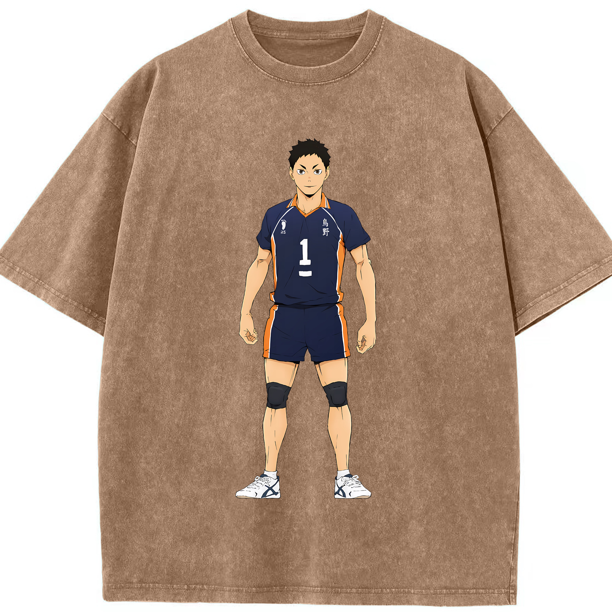 （画像用） ハイキュー!! Haikyu!! 綿100% ヴィンテージ風 半袖Tシャツ（フロントプリント）