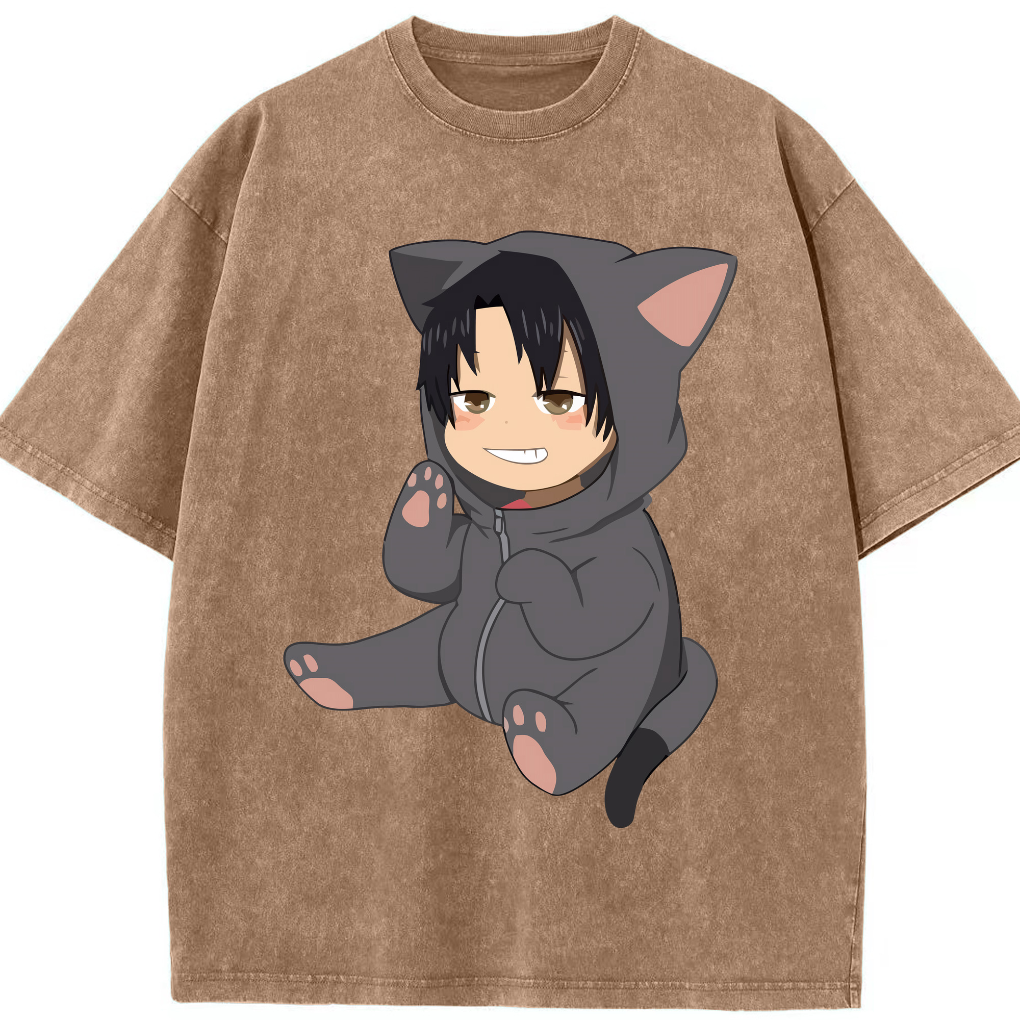 （画像用） ハイキュー!! Haikyu!! 綿100% ヴィンテージ風 半袖Tシャツ（フロントプリント）