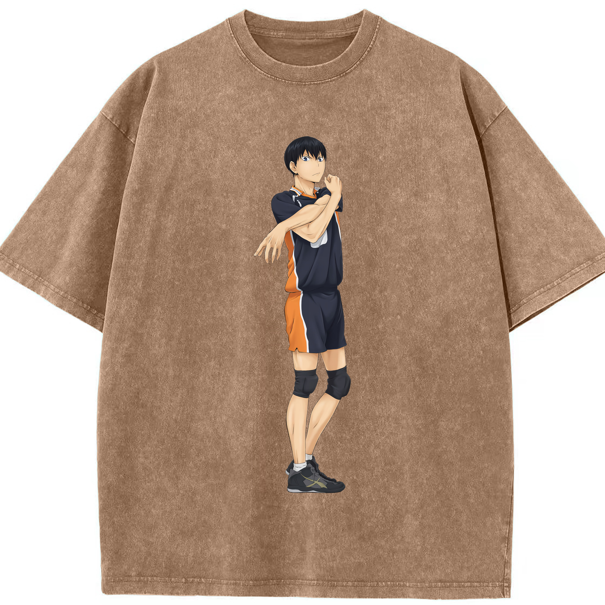 （画像用） ハイキュー!! Haikyu!! 綿100% ヴィンテージ風 半袖Tシャツ（フロントプリント）