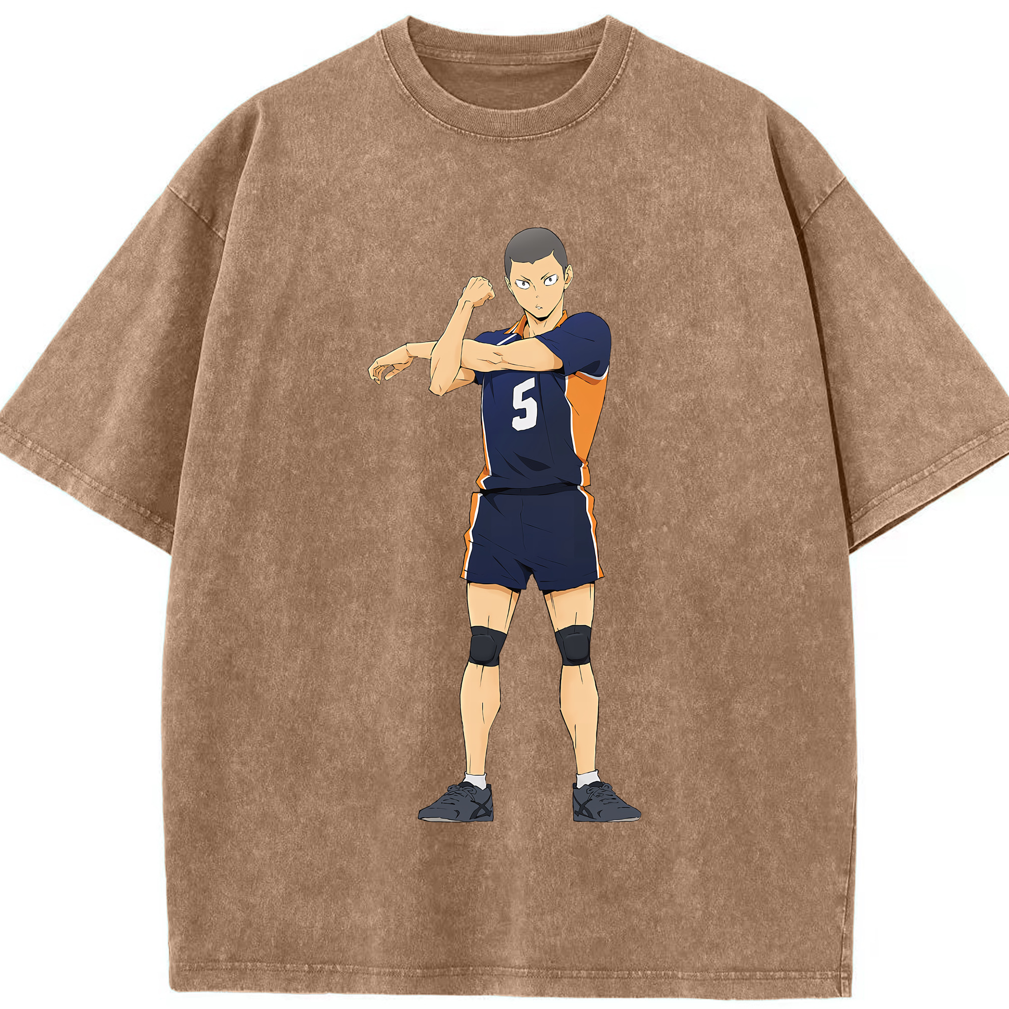 （画像用） ハイキュー!! Haikyu!! 綿100% ヴィンテージ風 半袖Tシャツ（フロントプリント）