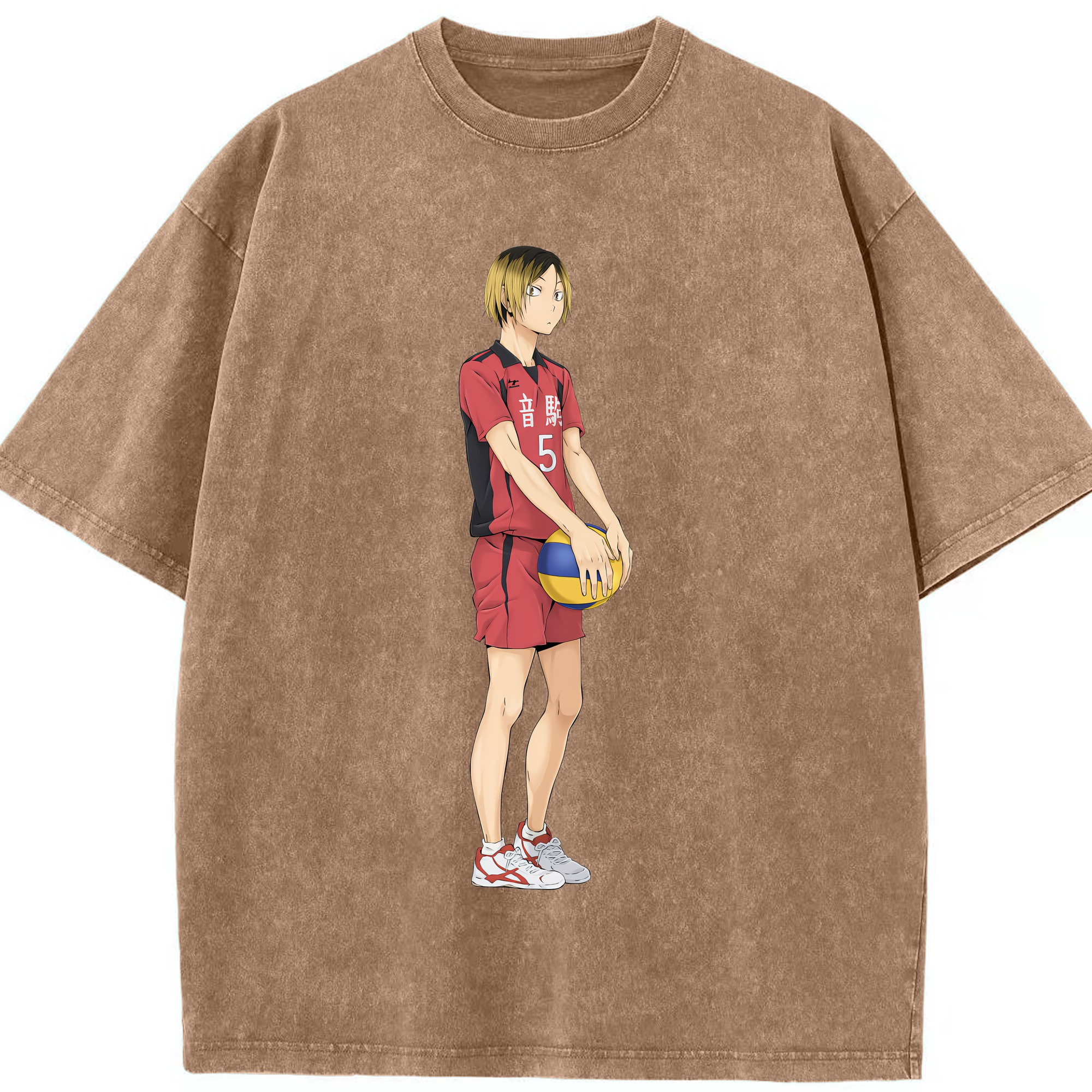 （画像用） ハイキュー!! Haikyu!! 綿100% ヴィンテージ風 半袖Tシャツ（フロントプリント）
