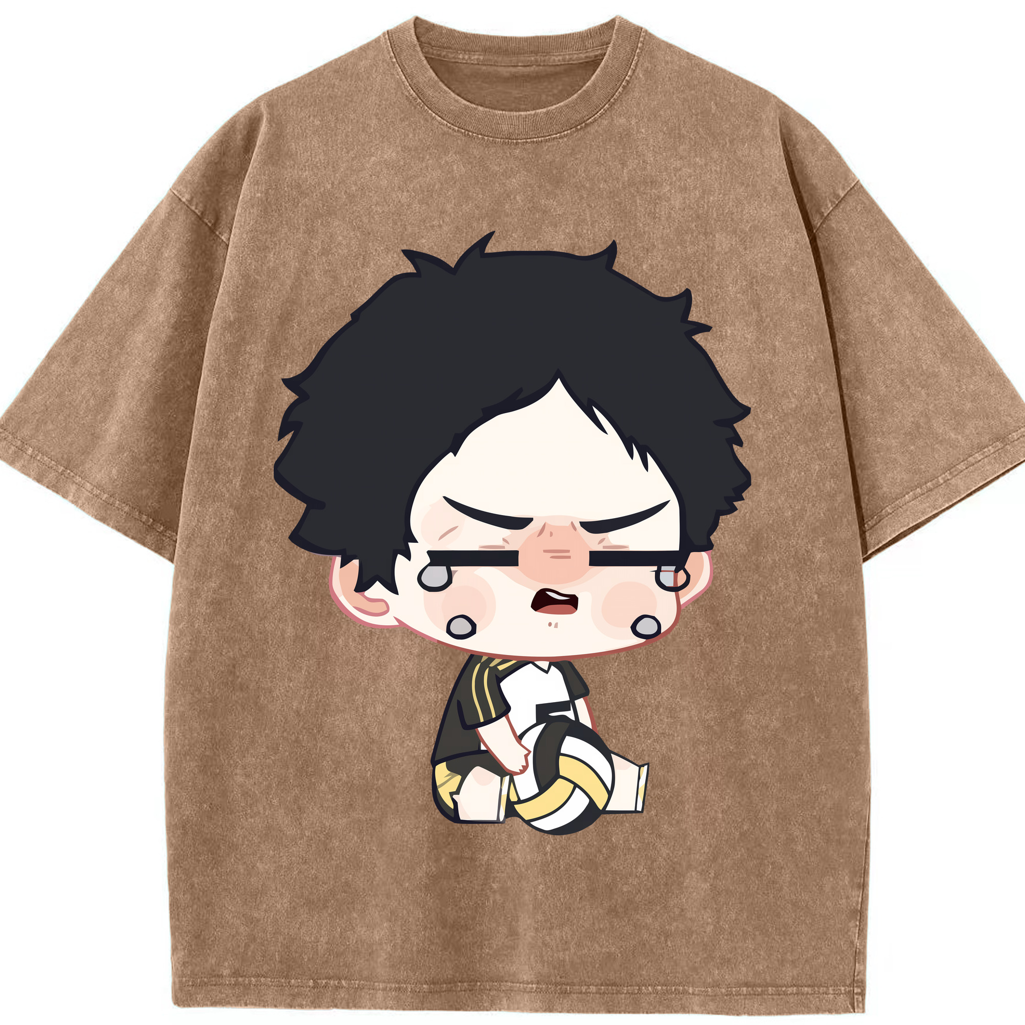 （画像用） ハイキュー!! Haikyu!! 綿100% ヴィンテージ風 半袖Tシャツ（フロントプリント）