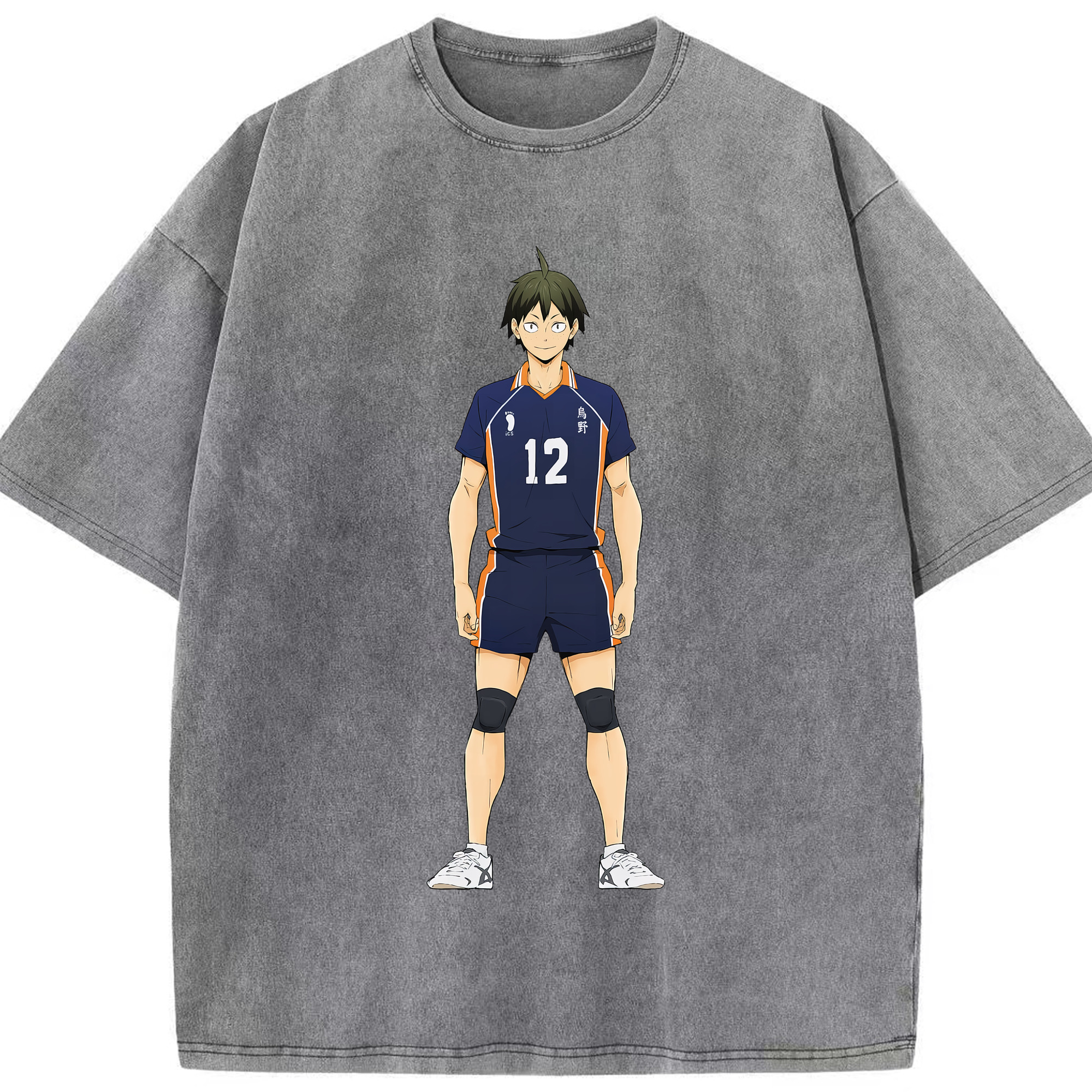 （画像用） ハイキュー!! Haikyu!! 綿100% ヴィンテージ風 半袖Tシャツ（フロントプリント）