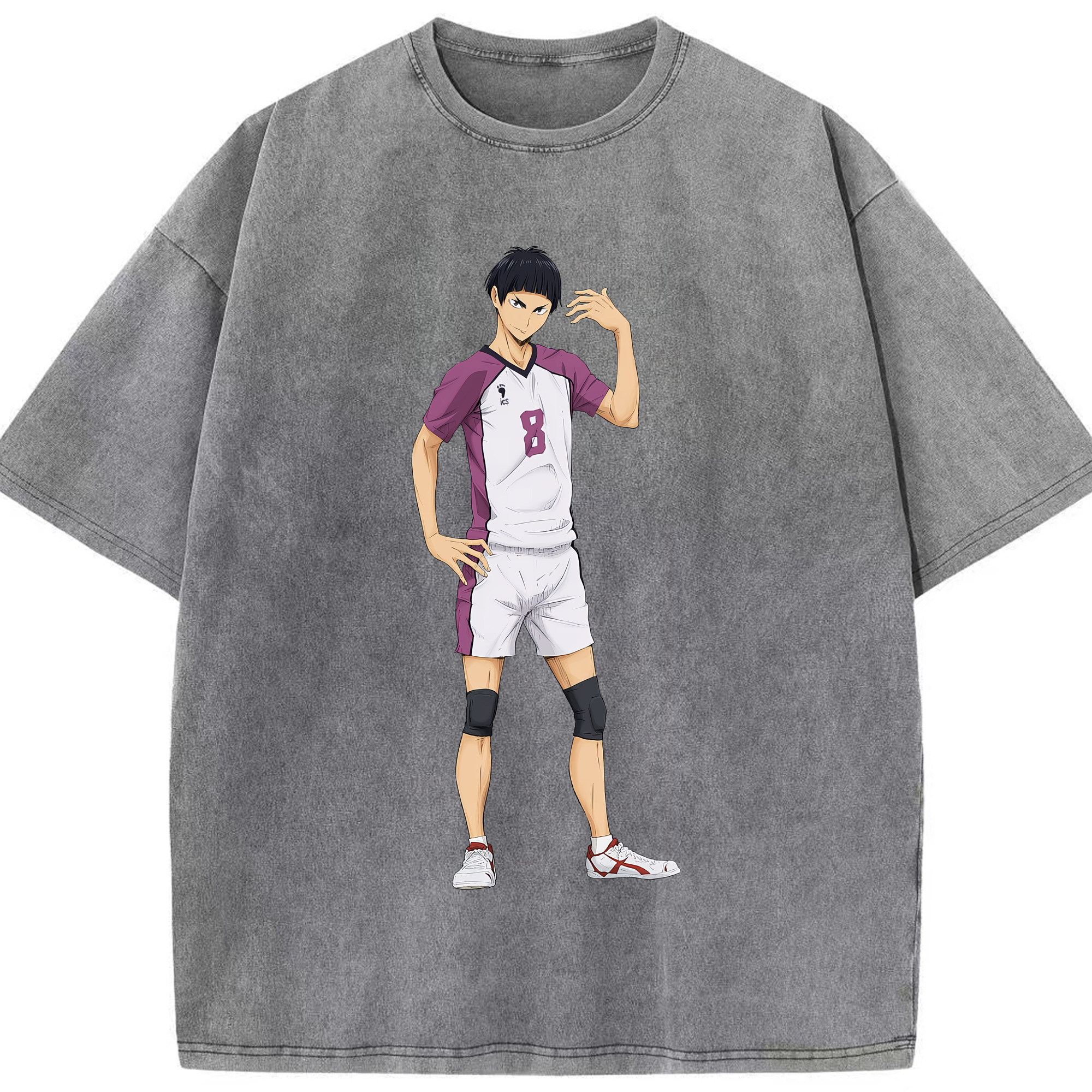 （画像用） ハイキュー!! Haikyu!! 綿100% ヴィンテージ風 半袖Tシャツ（フロントプリント）