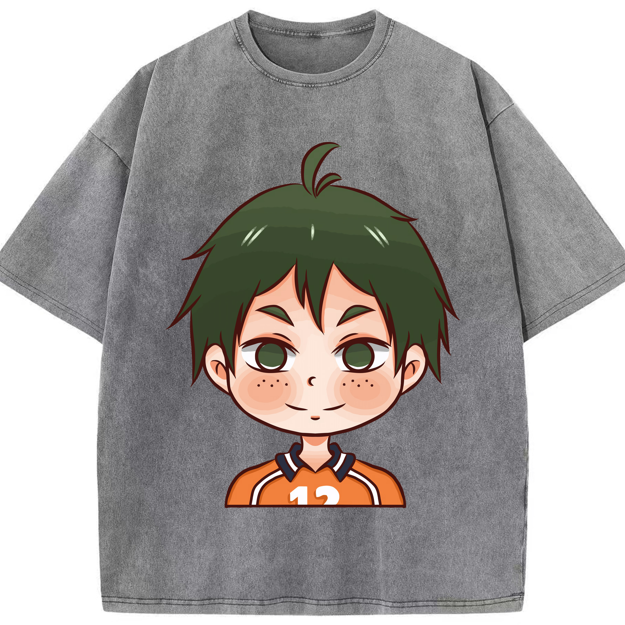 （画像用） ハイキュー!! Haikyu!! 綿100% ヴィンテージ風 半袖Tシャツ（フロントプリント）