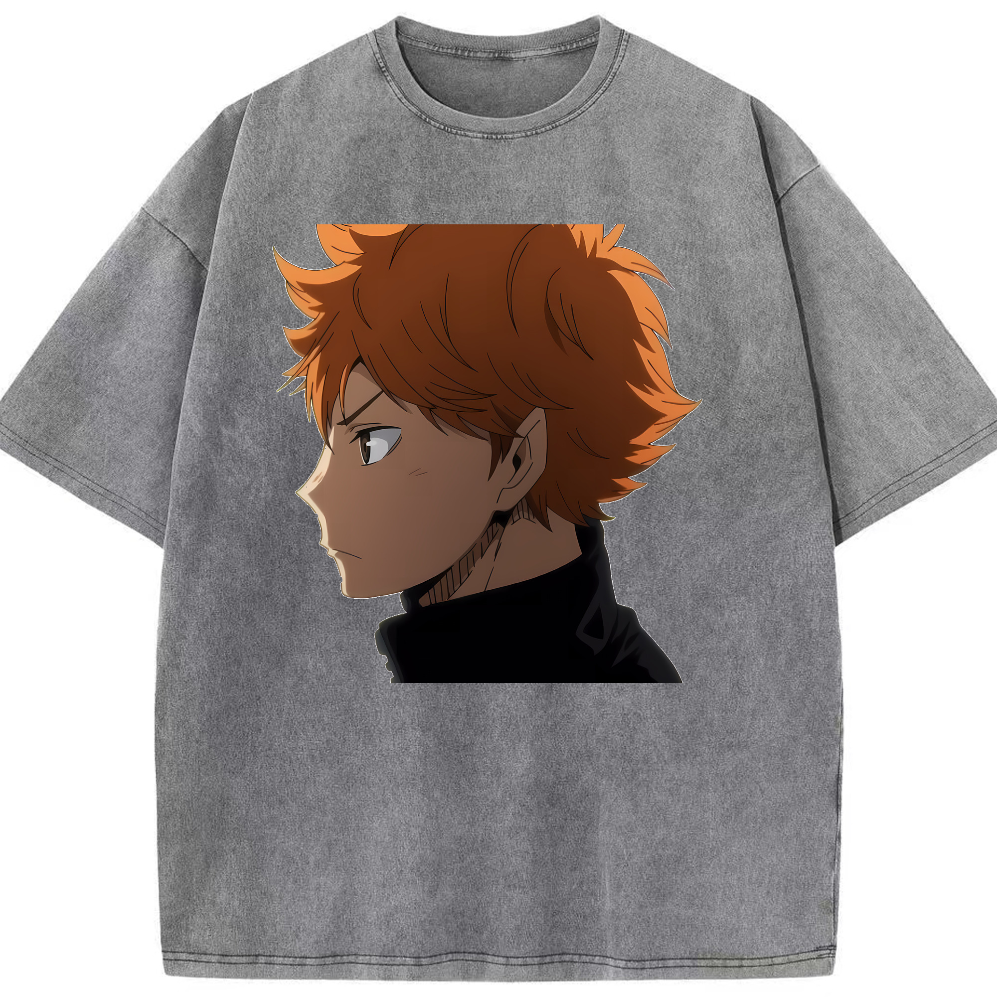 （画像用） ハイキュー!! Haikyu!! 綿100% ヴィンテージ風 半袖Tシャツ（フロントプリント）