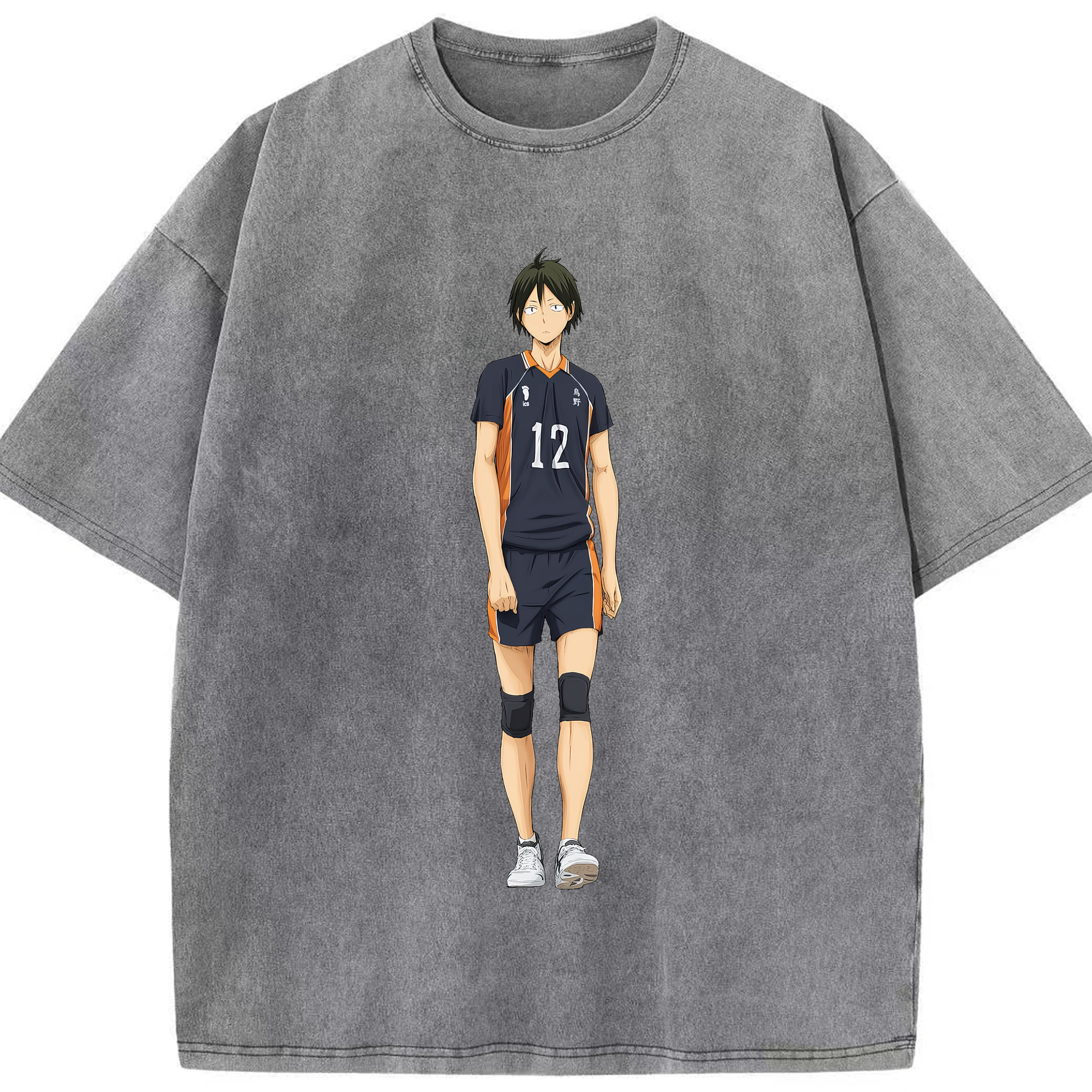 （画像用） ハイキュー!! Haikyu!! 綿100% ヴィンテージ風 半袖Tシャツ（フロントプリント）