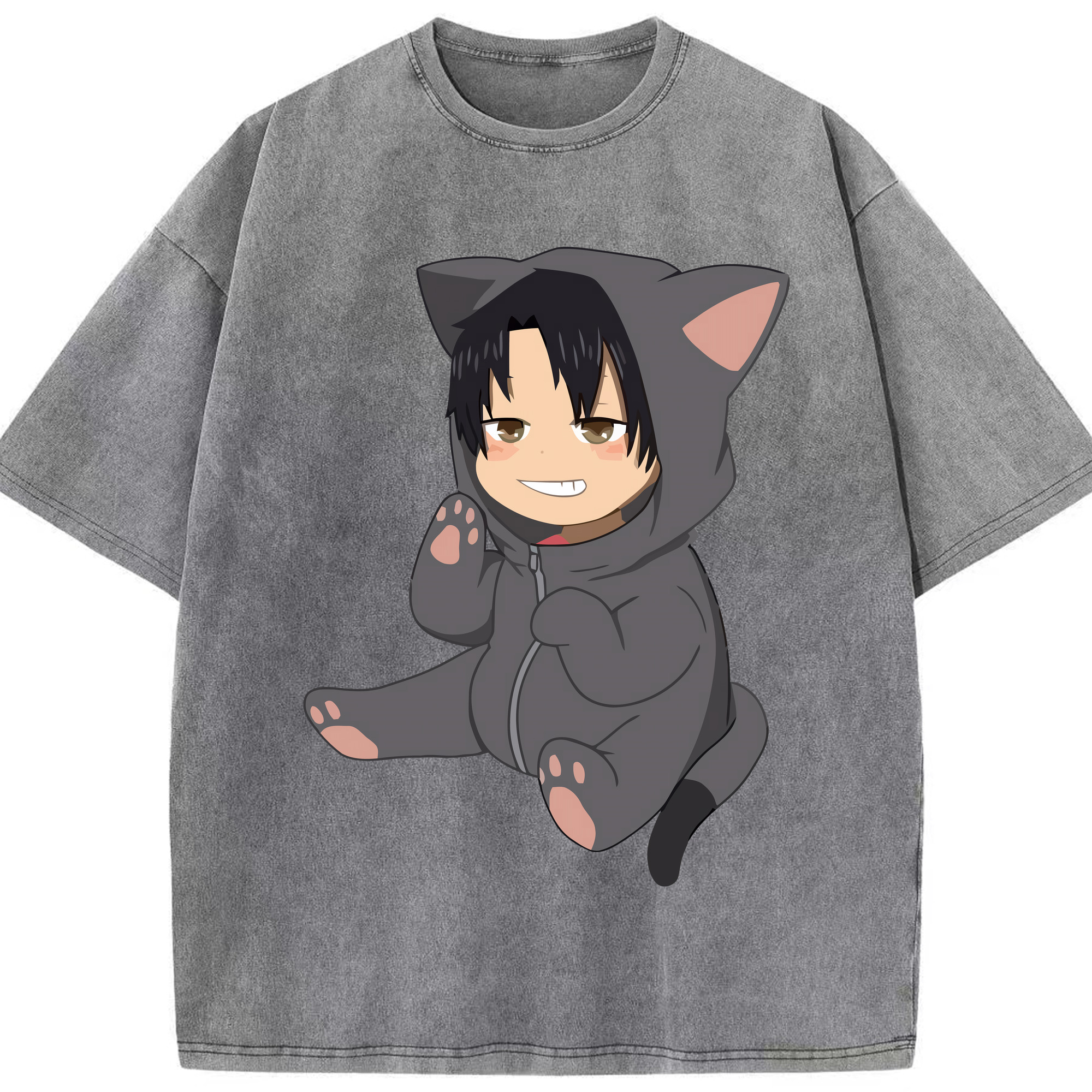 （画像用） ハイキュー!! Haikyu!! 綿100% ヴィンテージ風 半袖Tシャツ（フロントプリント）