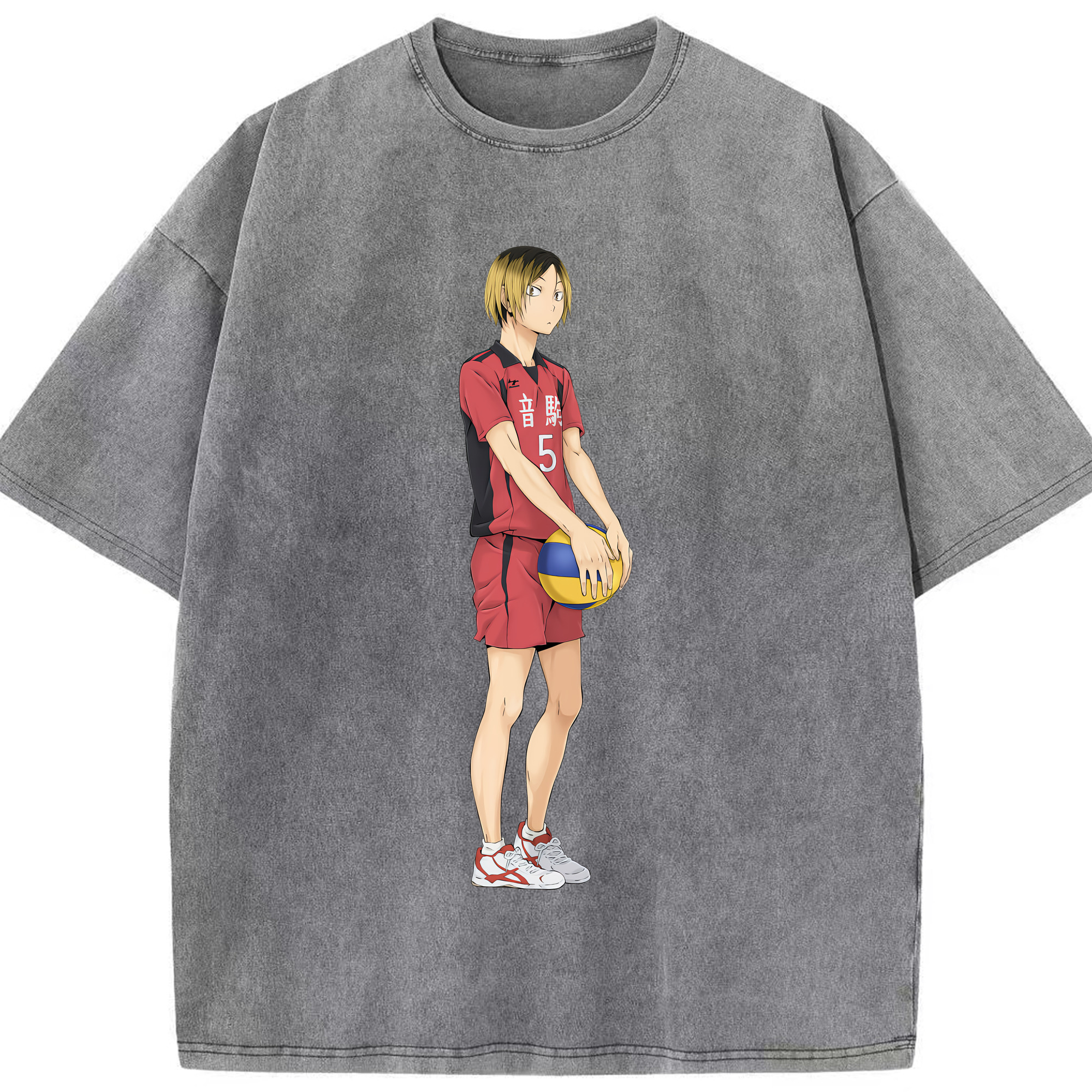 （画像用） ハイキュー!! Haikyu!! 綿100% ヴィンテージ風 半袖Tシャツ（フロントプリント）