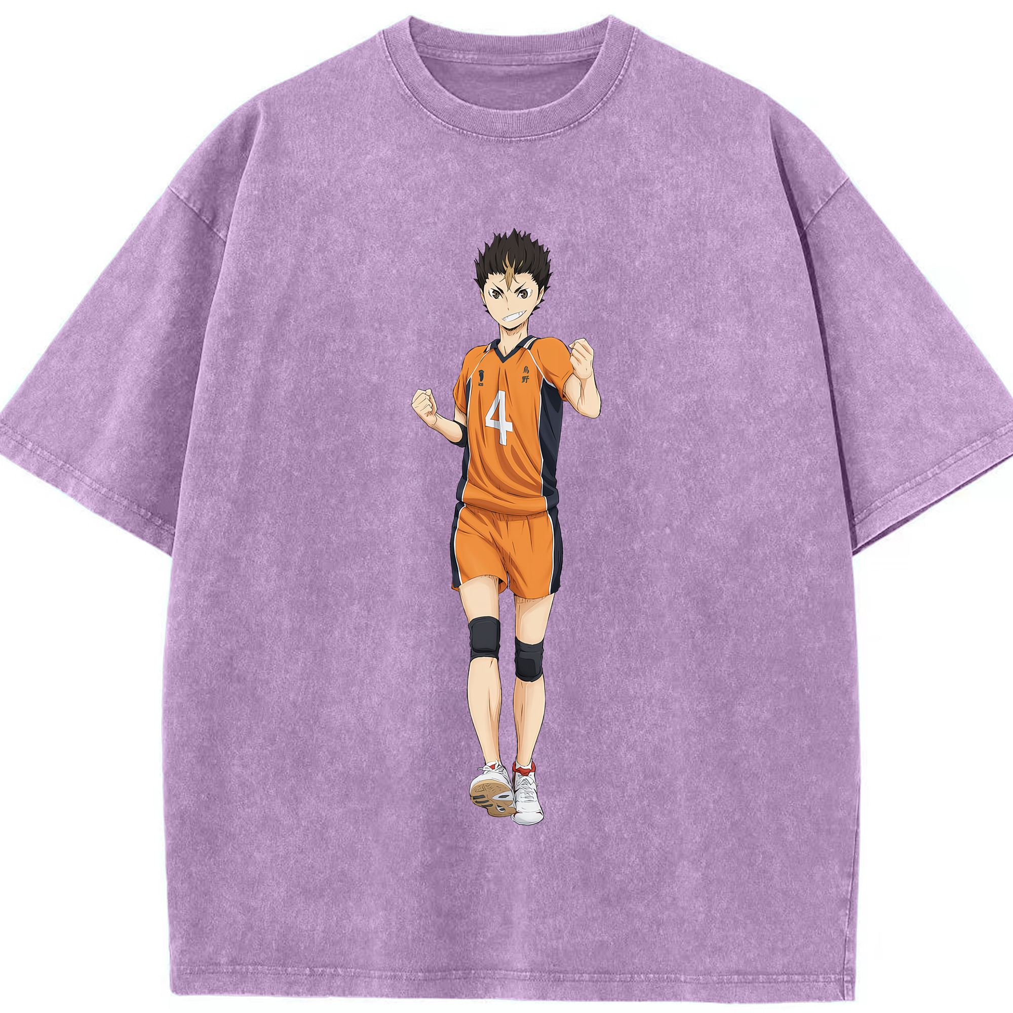 （画像用） ハイキュー!! Haikyu!! 綿100% ヴィンテージ風 半袖Tシャツ（フロントプリント）