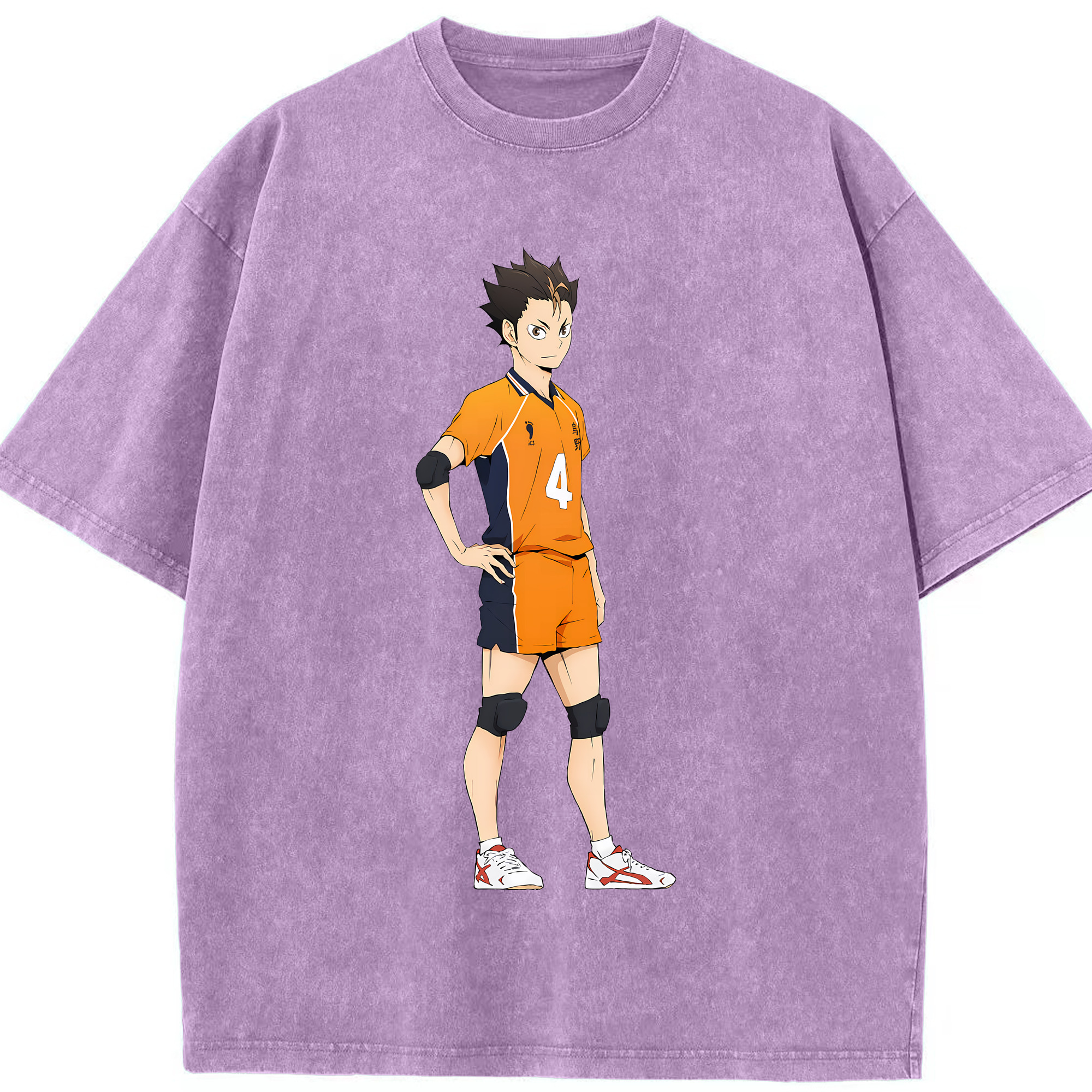 （画像用） ハイキュー!! Haikyu!! 綿100% ヴィンテージ風 半袖Tシャツ（フロントプリント）