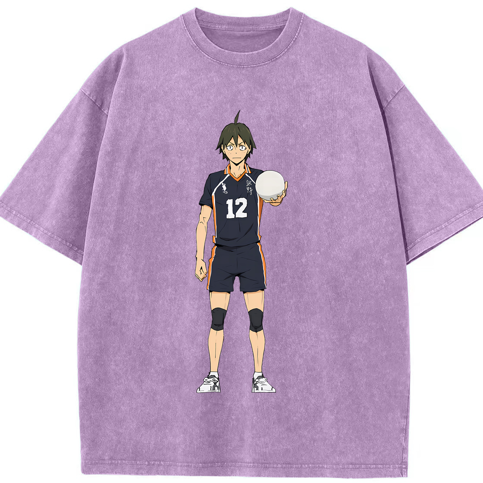 （画像用） ハイキュー!! Haikyu!! 綿100% ヴィンテージ風 半袖Tシャツ（フロントプリント）