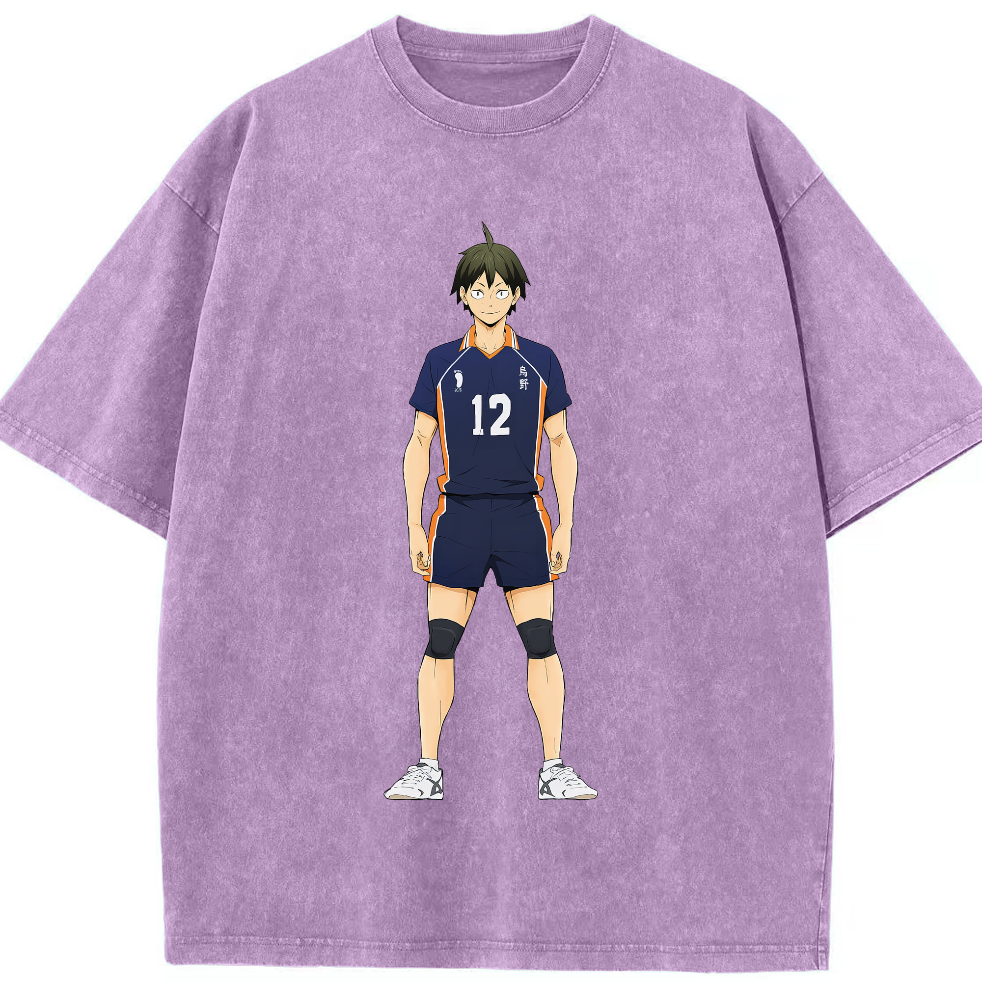 （画像用） ハイキュー!! Haikyu!! 綿100% ヴィンテージ風 半袖Tシャツ（フロントプリント）