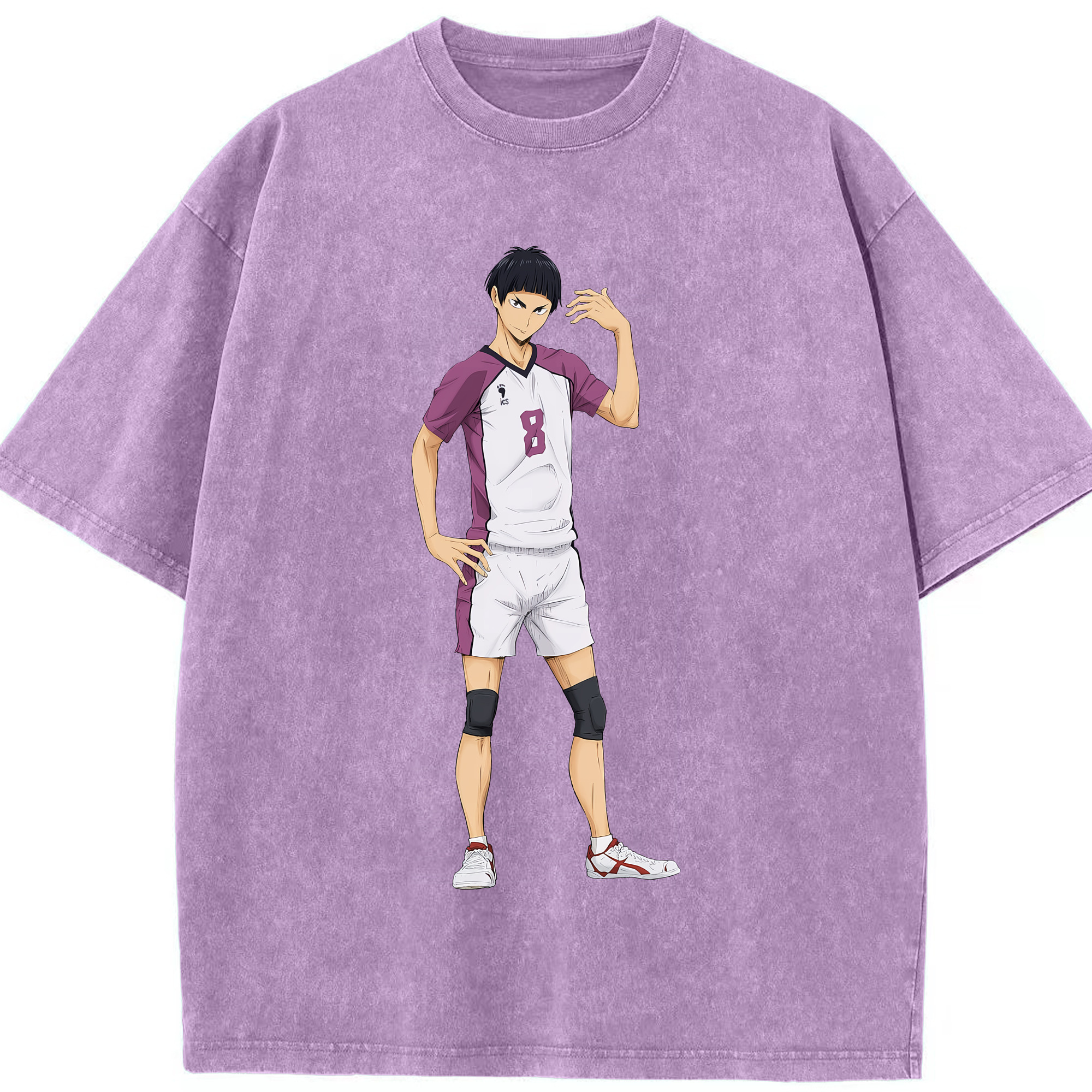 （画像用） ハイキュー!! Haikyu!! 綿100% ヴィンテージ風 半袖Tシャツ（フロントプリント）