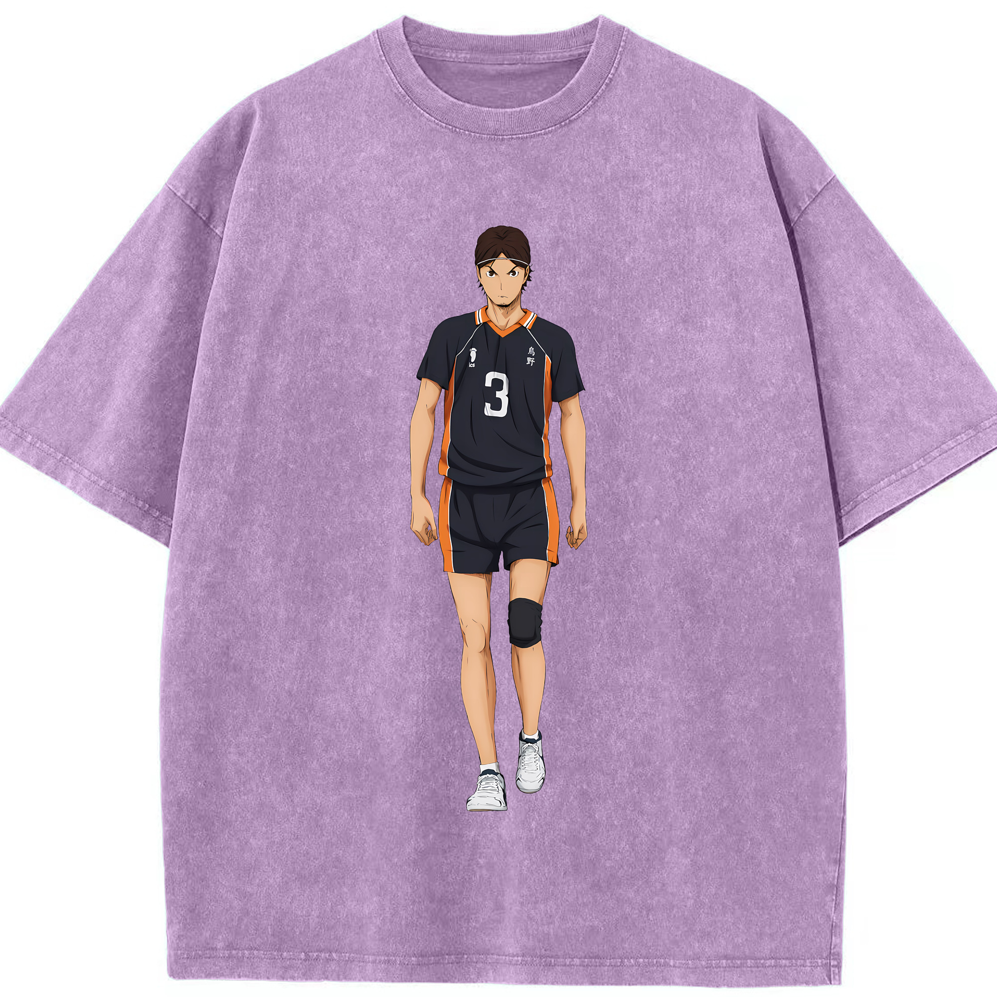 （画像用） ハイキュー!! Haikyu!! 綿100% ヴィンテージ風 半袖Tシャツ（フロントプリント）