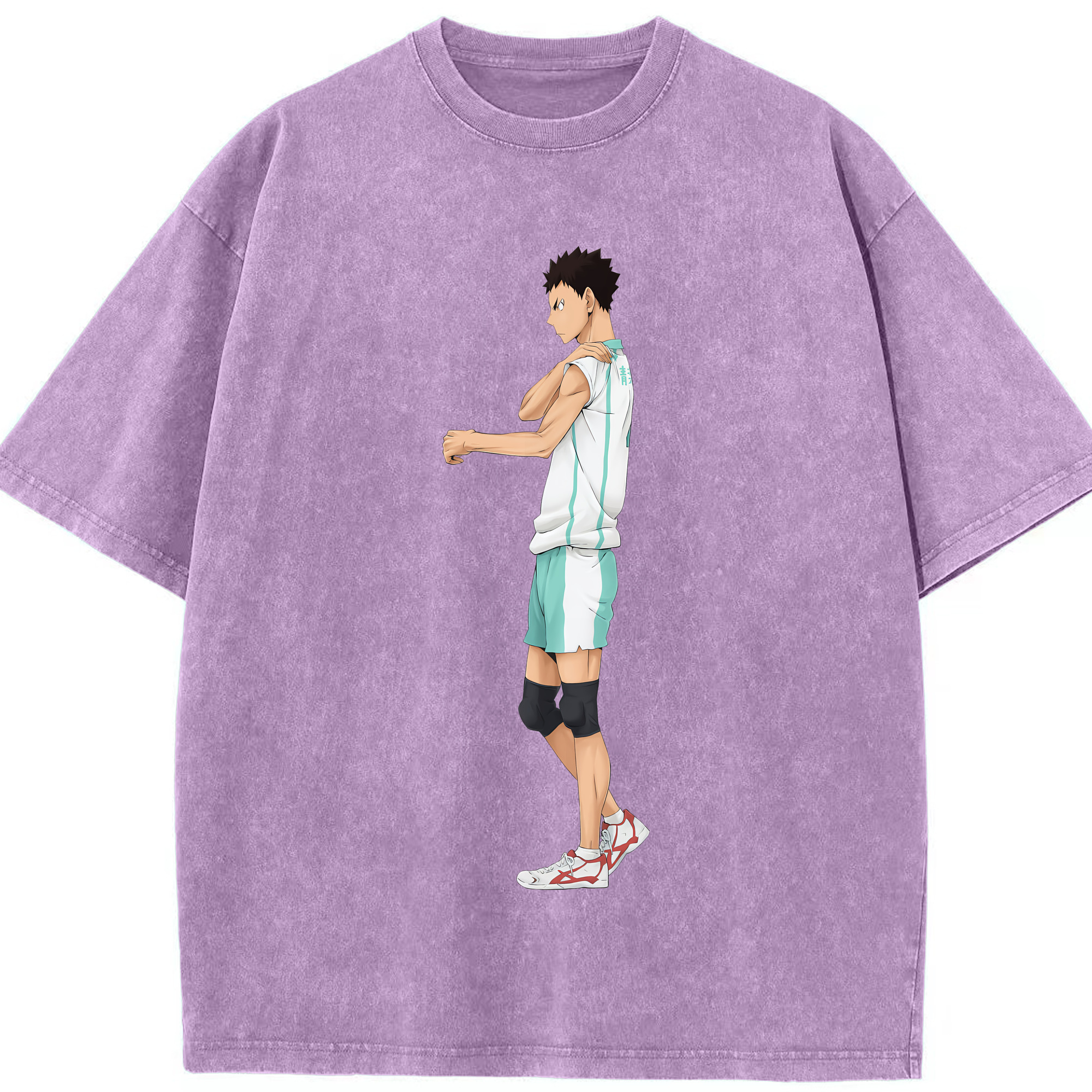 （画像用） ハイキュー!! Haikyu!! 綿100% ヴィンテージ風 半袖Tシャツ（フロントプリント）