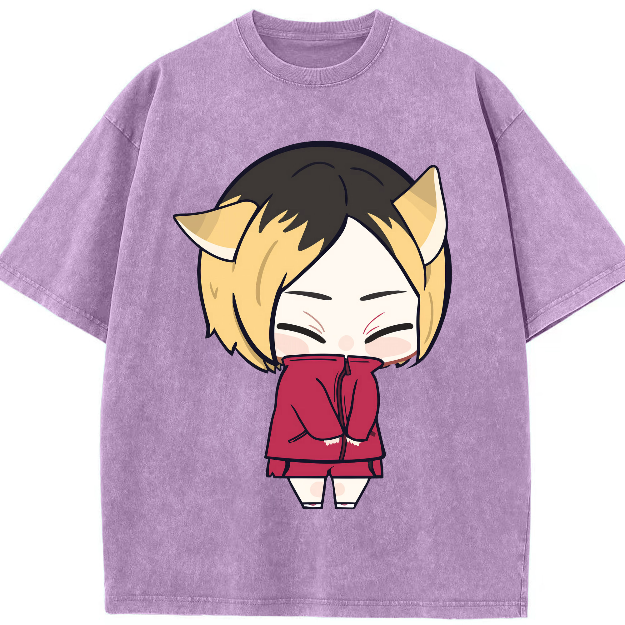（画像用） ハイキュー!! Haikyu!! 綿100% ヴィンテージ風 半袖Tシャツ（フロントプリント）