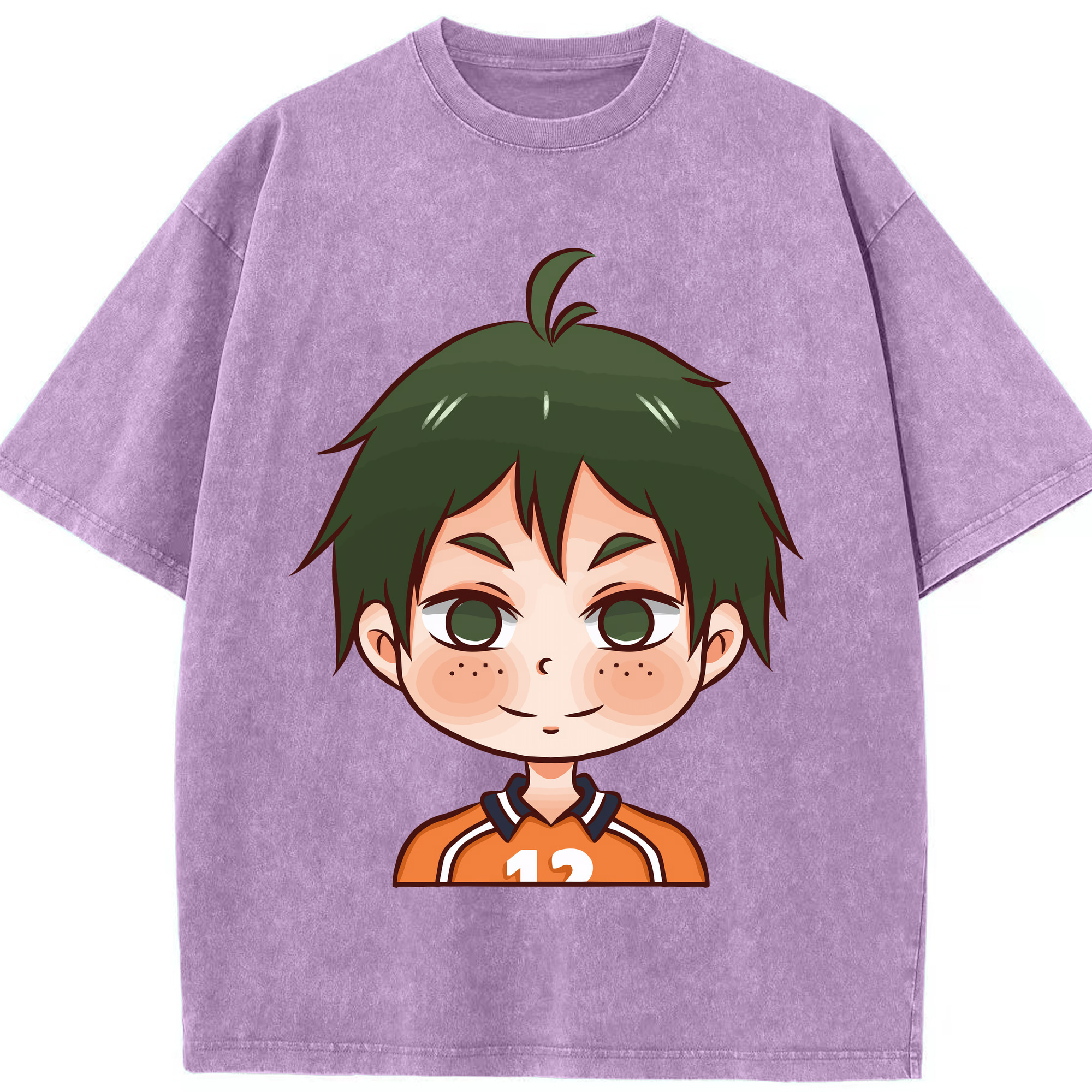 （画像用） ハイキュー!! Haikyu!! 綿100% ヴィンテージ風 半袖Tシャツ（フロントプリント）