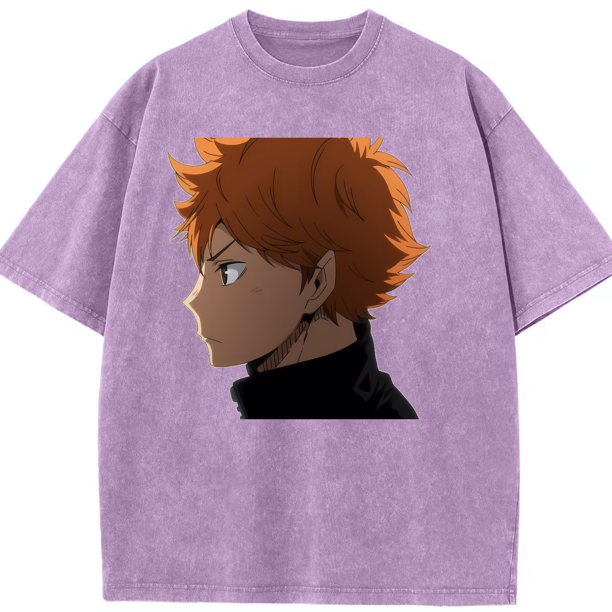 （画像用） ハイキュー!! Haikyu!! 綿100% ヴィンテージ風 半袖Tシャツ（フロントプリント）