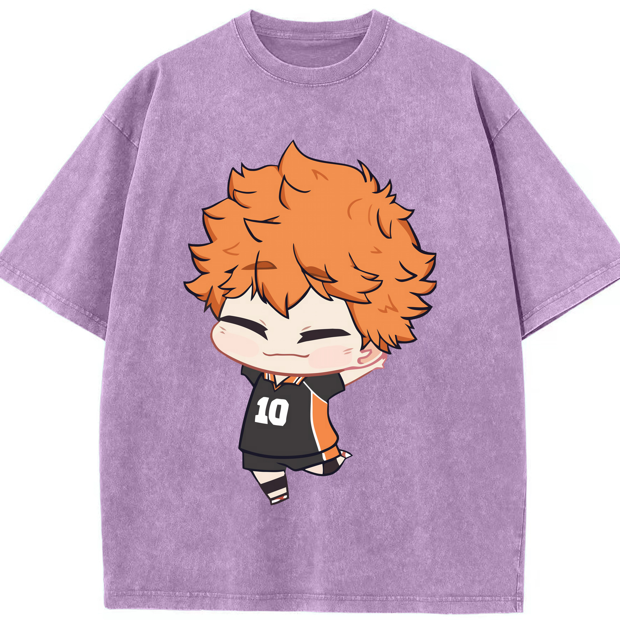 （画像用） ハイキュー!! Haikyu!! 綿100% ヴィンテージ風 半袖Tシャツ（フロントプリント）