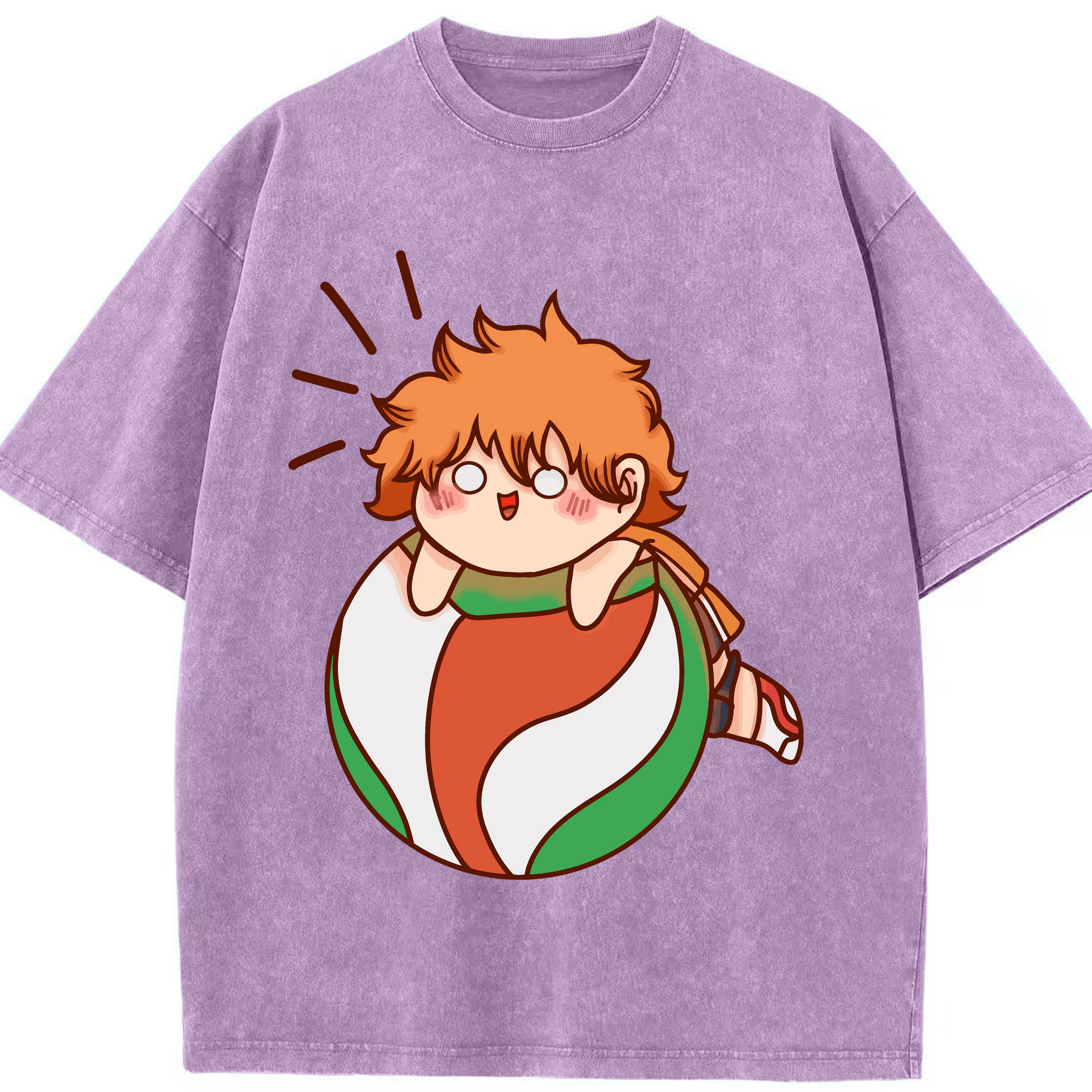 （画像用） ハイキュー!! Haikyu!! 綿100% ヴィンテージ風 半袖Tシャツ（フロントプリント）