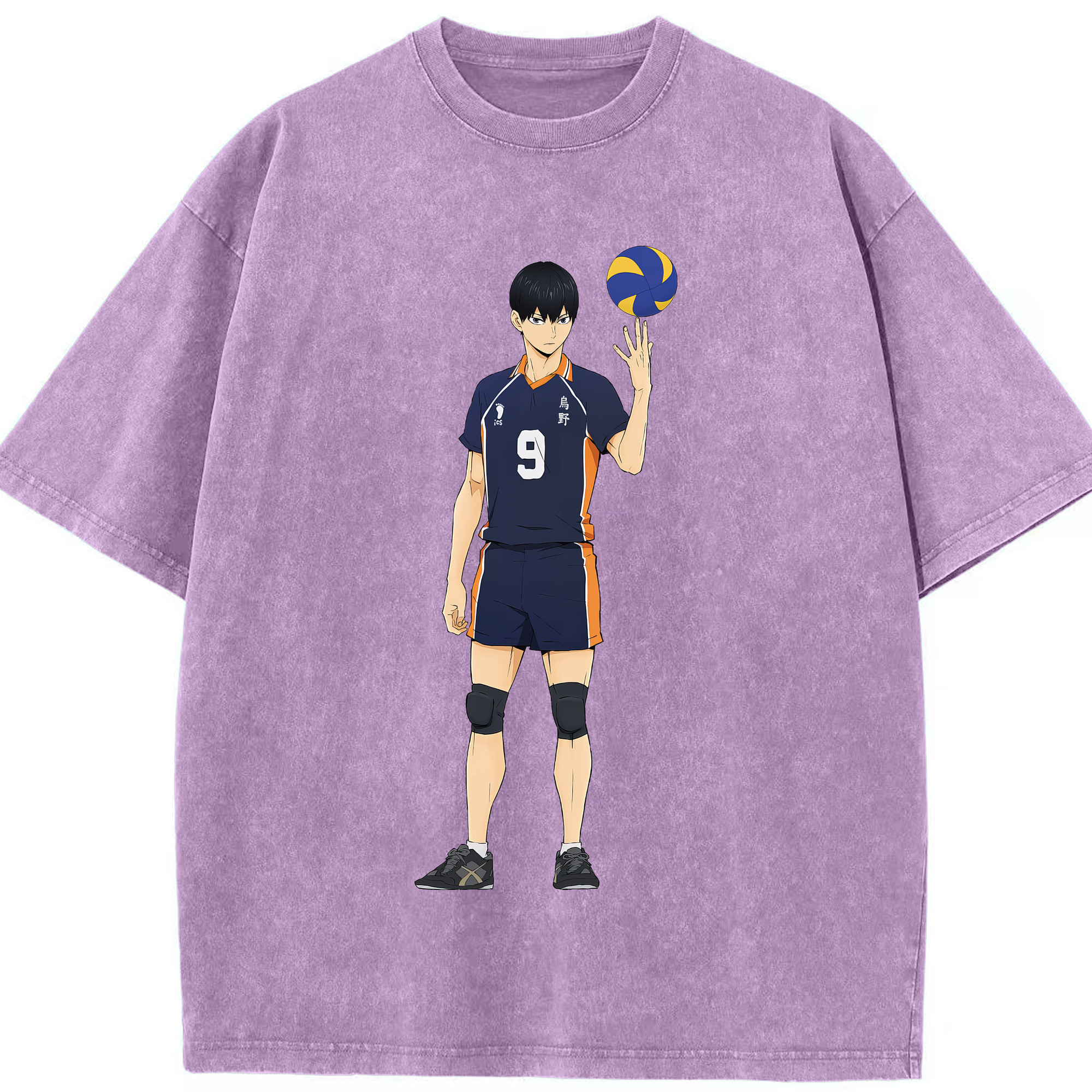 （画像用） ハイキュー!! Haikyu!! 綿100% ヴィンテージ風 半袖Tシャツ（フロントプリント）
