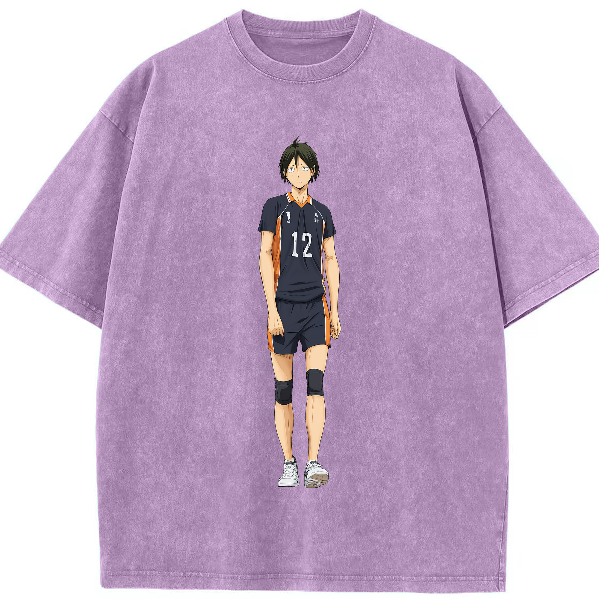 （画像用） ハイキュー!! Haikyu!! 綿100% ヴィンテージ風 半袖Tシャツ（フロントプリント）