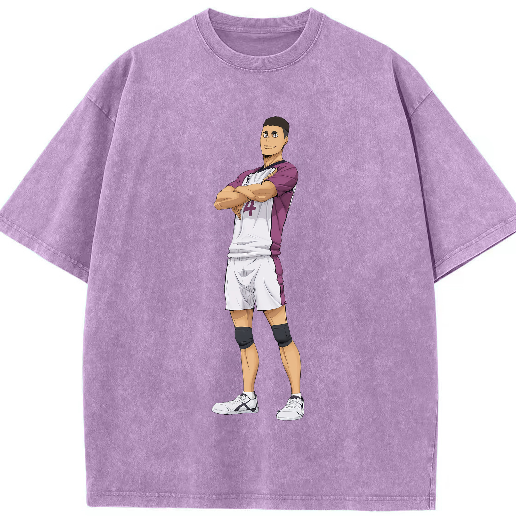 （画像用） ハイキュー!! Haikyu!! 綿100% ヴィンテージ風 半袖Tシャツ（フロントプリント）