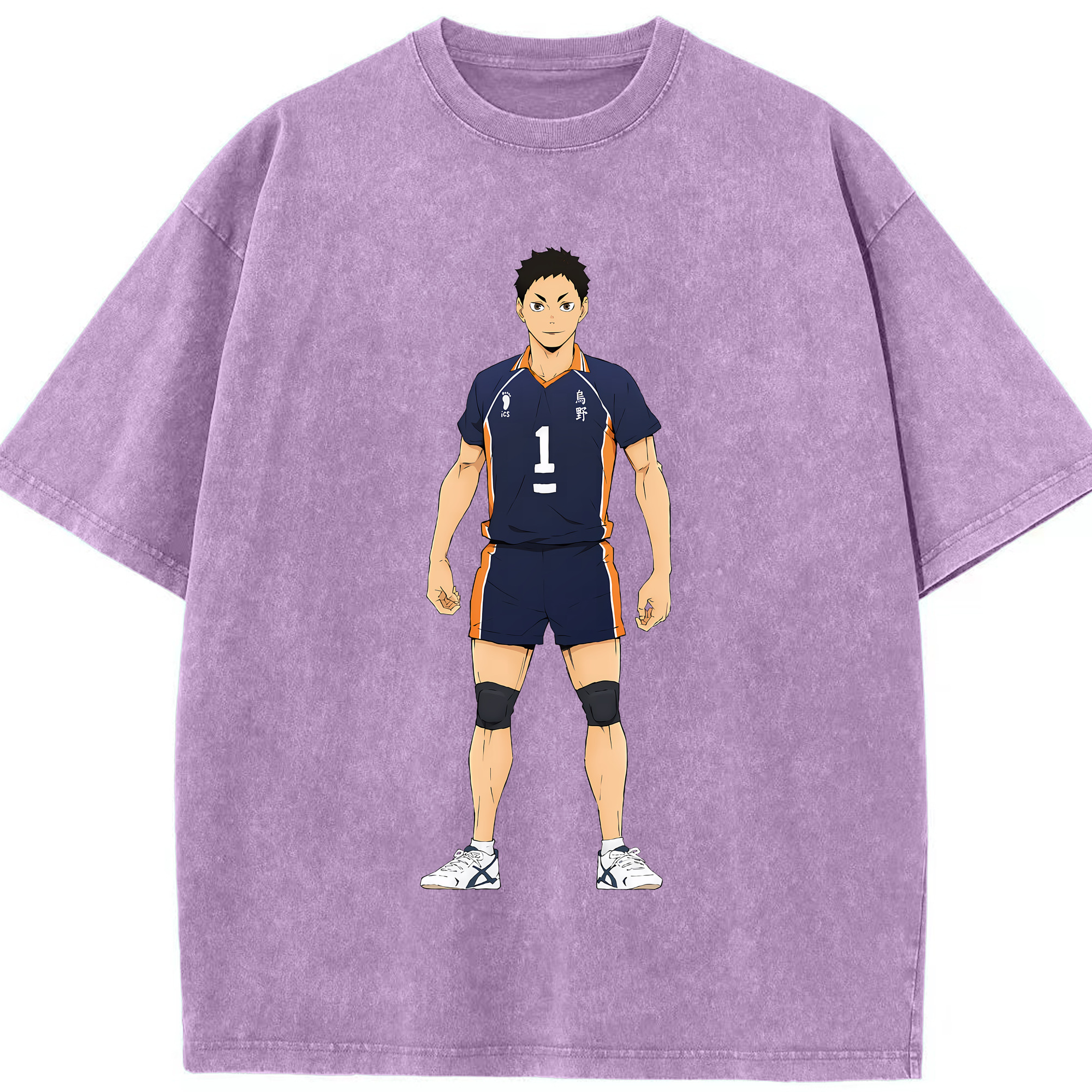 （画像用） ハイキュー!! Haikyu!! 綿100% ヴィンテージ風 半袖Tシャツ（フロントプリント）