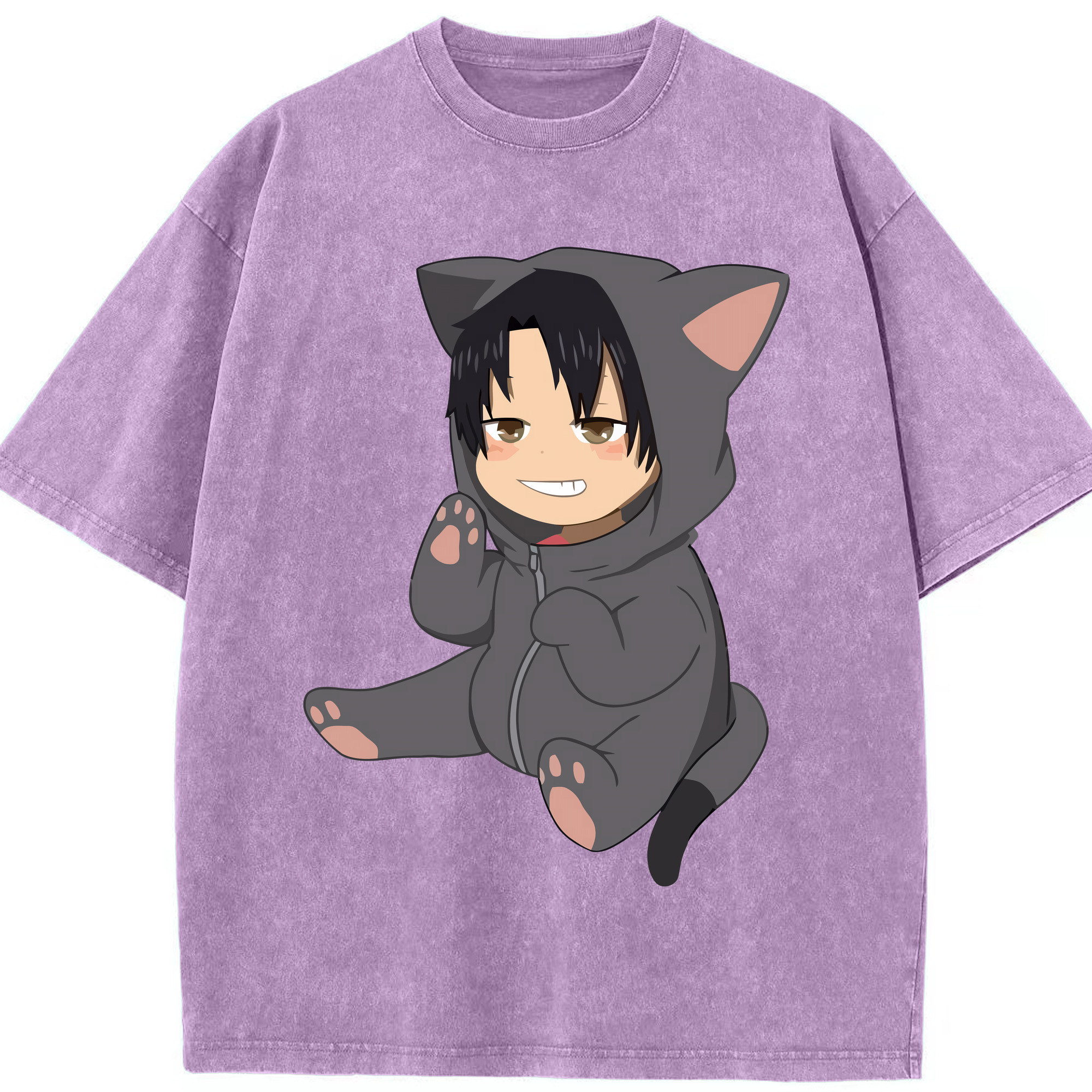 （画像用） ハイキュー!! Haikyu!! 綿100% ヴィンテージ風 半袖Tシャツ（フロントプリント）