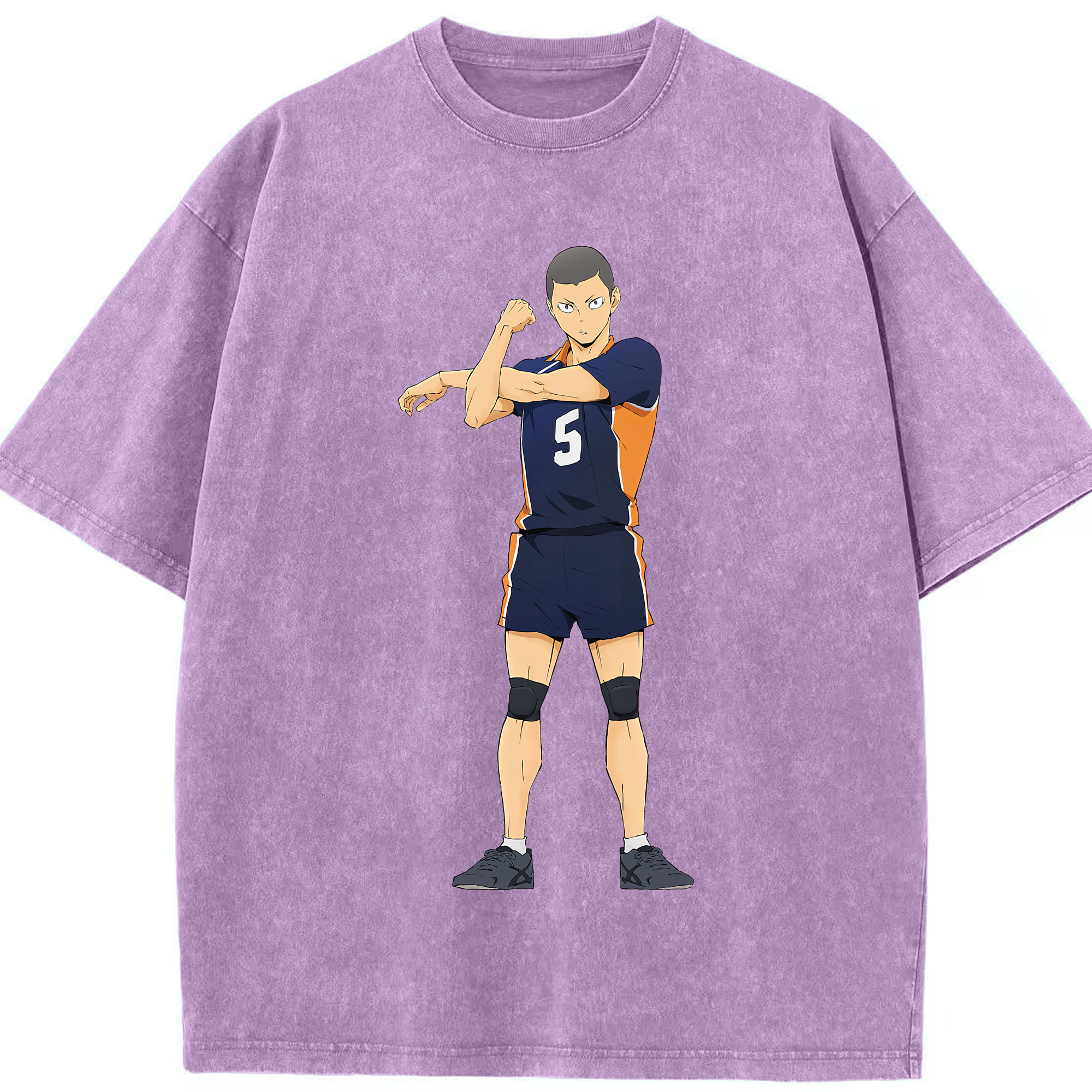 （画像用） ハイキュー!! Haikyu!! 綿100% ヴィンテージ風 半袖Tシャツ（フロントプリント）