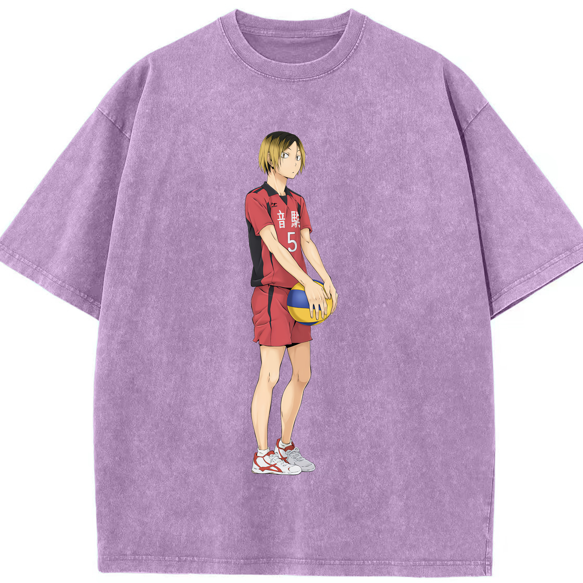 （画像用） ハイキュー!! Haikyu!! 綿100% ヴィンテージ風 半袖Tシャツ（フロントプリント）