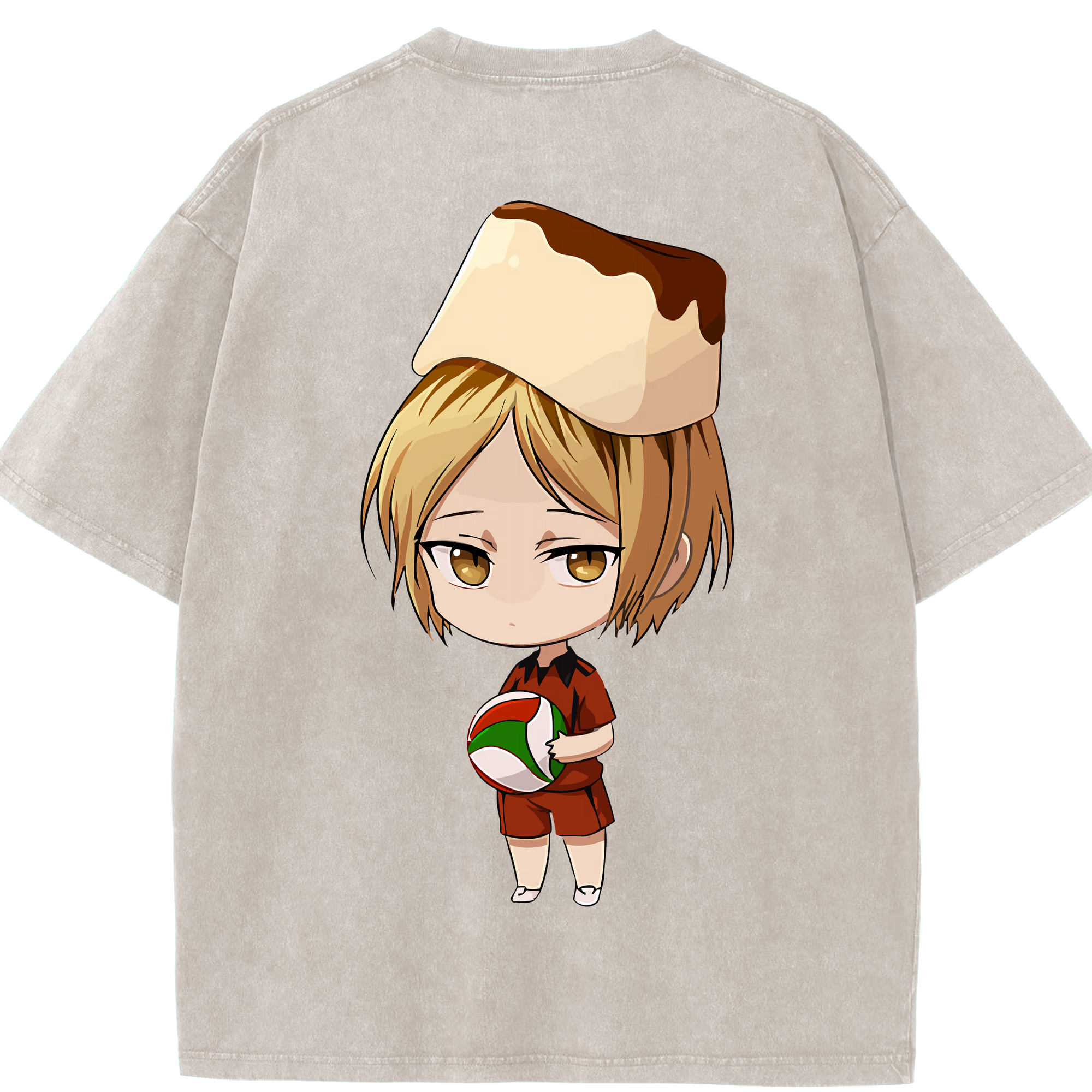 （画像用） ハイキュー!! Haikyu!! 綿100% ヴィンテージ風 半袖Tシャツ（背面プリント）