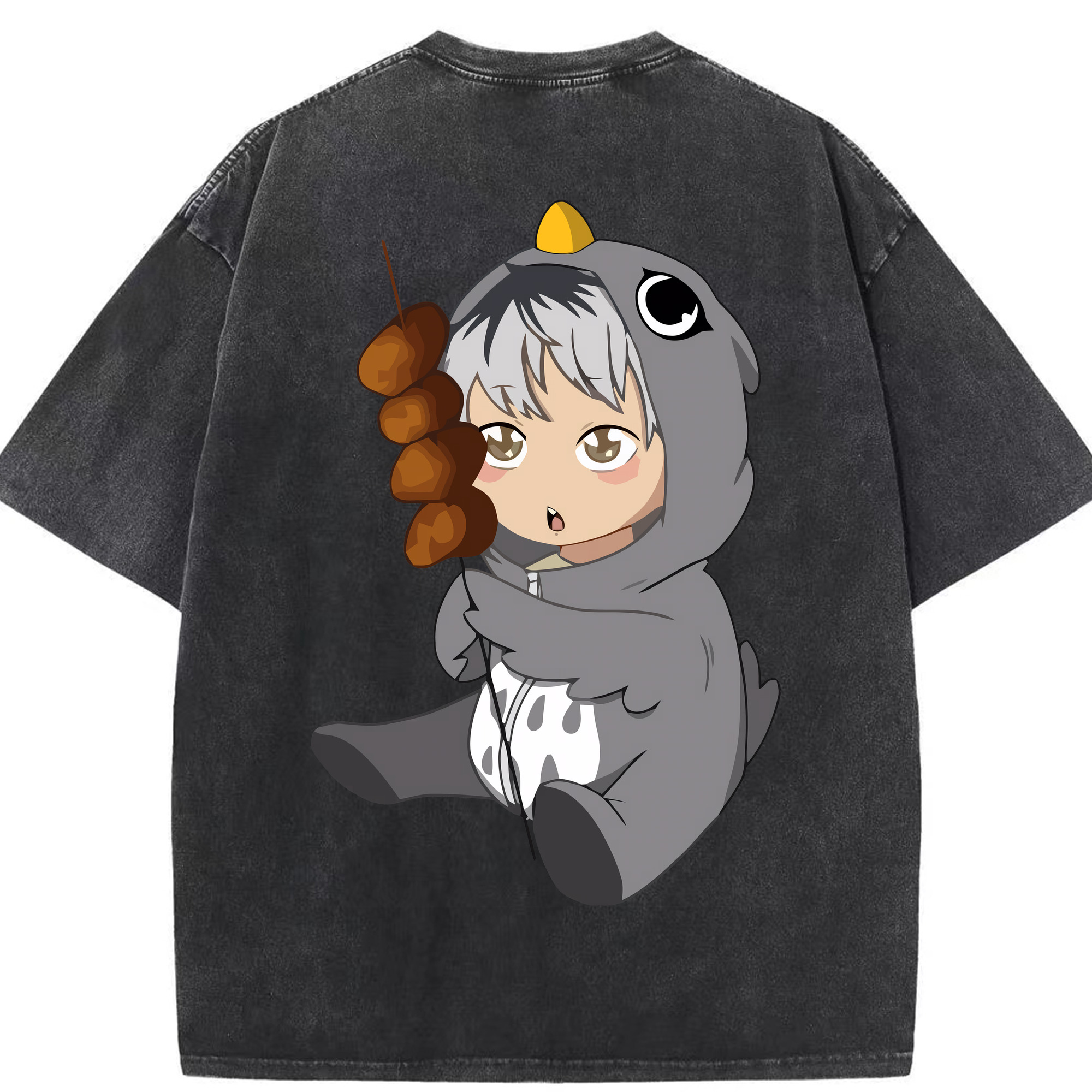 （画像用） ハイキュー!! Haikyu!! 綿100% ヴィンテージ風 半袖Tシャツ（背面プリント）