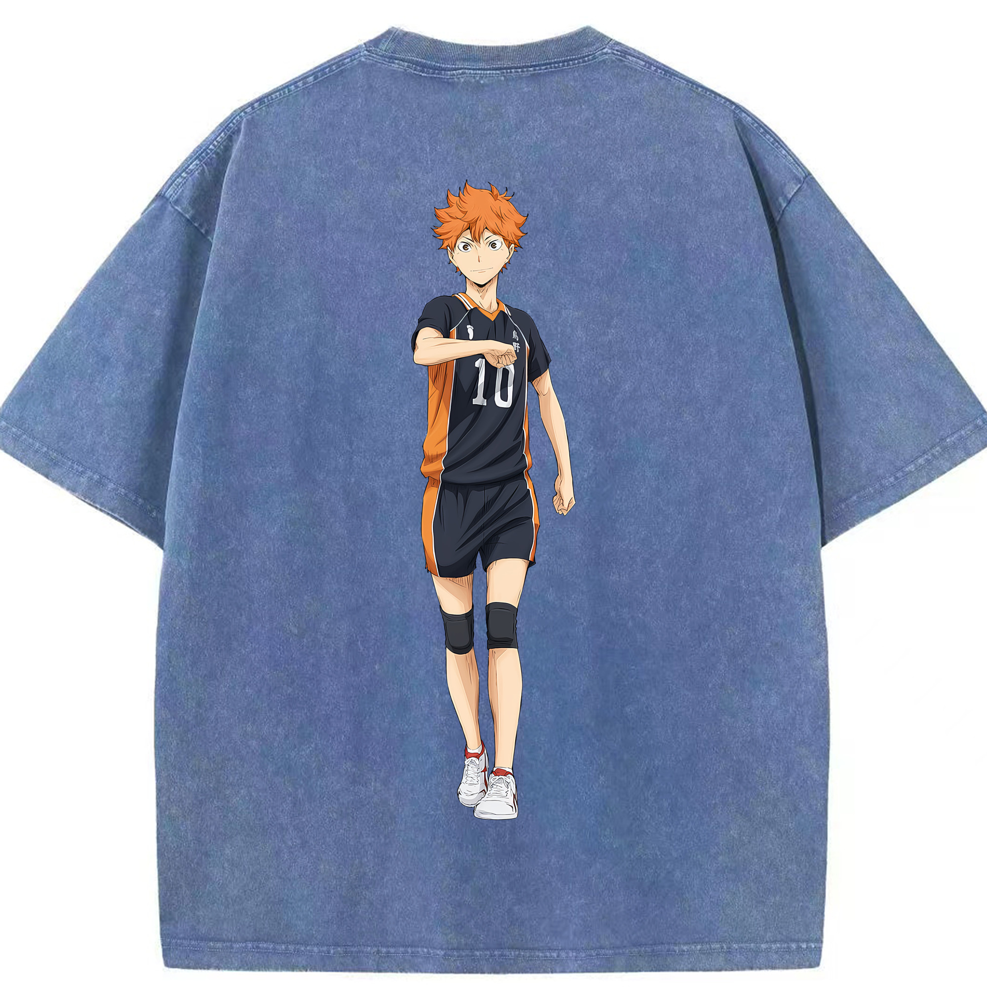 （画像用） ハイキュー!! Haikyu!! 綿100% ヴィンテージ風 半袖Tシャツ（背面プリント）