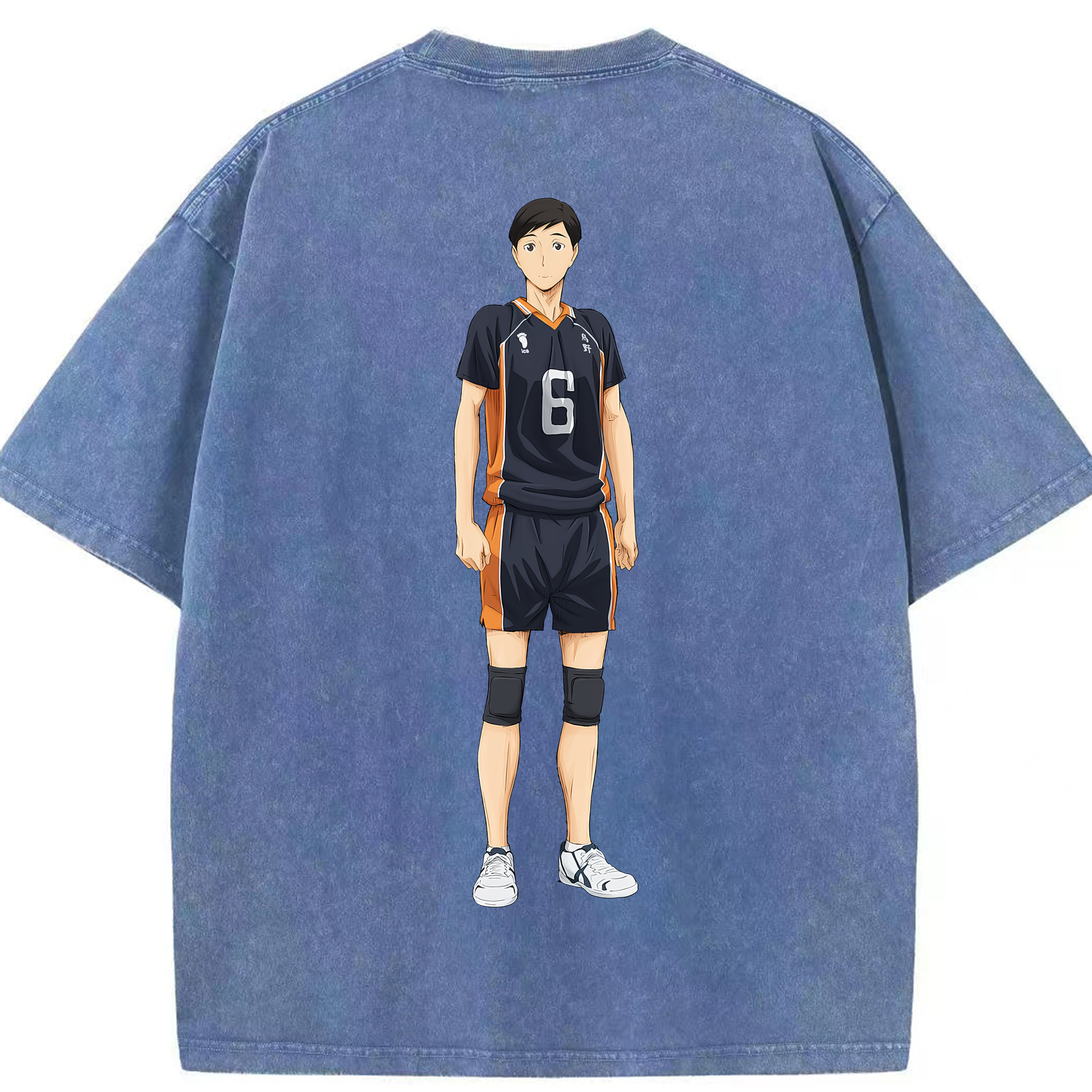 （画像用） ハイキュー!! Haikyu!! 綿100% ヴィンテージ風 半袖Tシャツ（背面プリント）