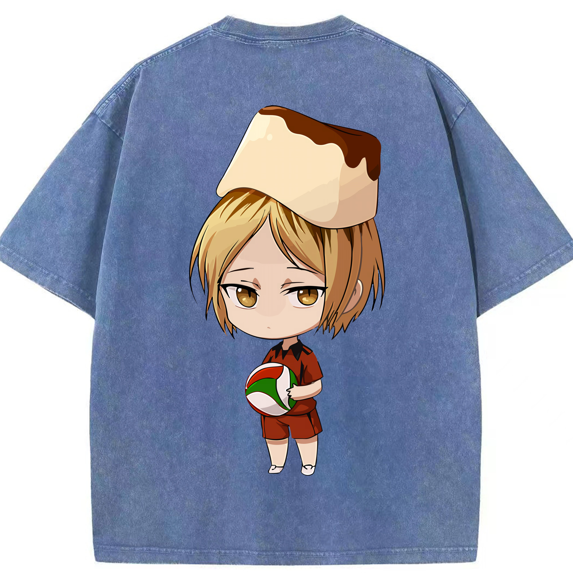 （画像用） ハイキュー!! Haikyu!! 綿100% ヴィンテージ風 半袖Tシャツ（背面プリント）