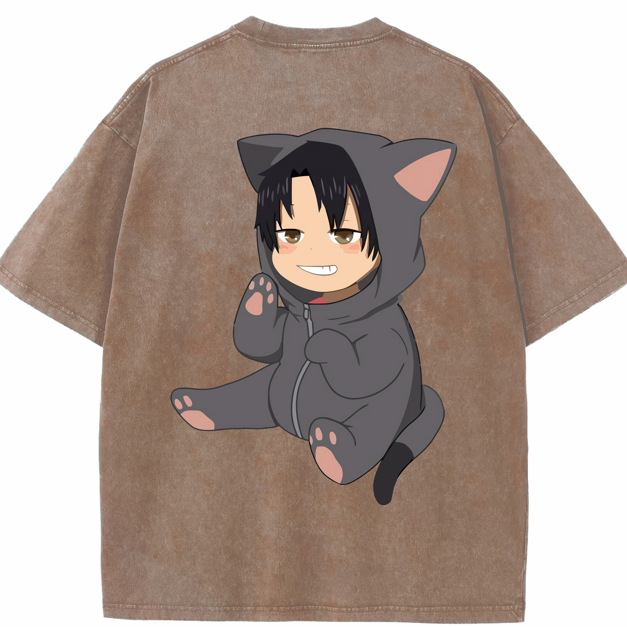 （画像用） ハイキュー!! Haikyu!! 綿100% ヴィンテージ風 半袖Tシャツ（背面プリント）