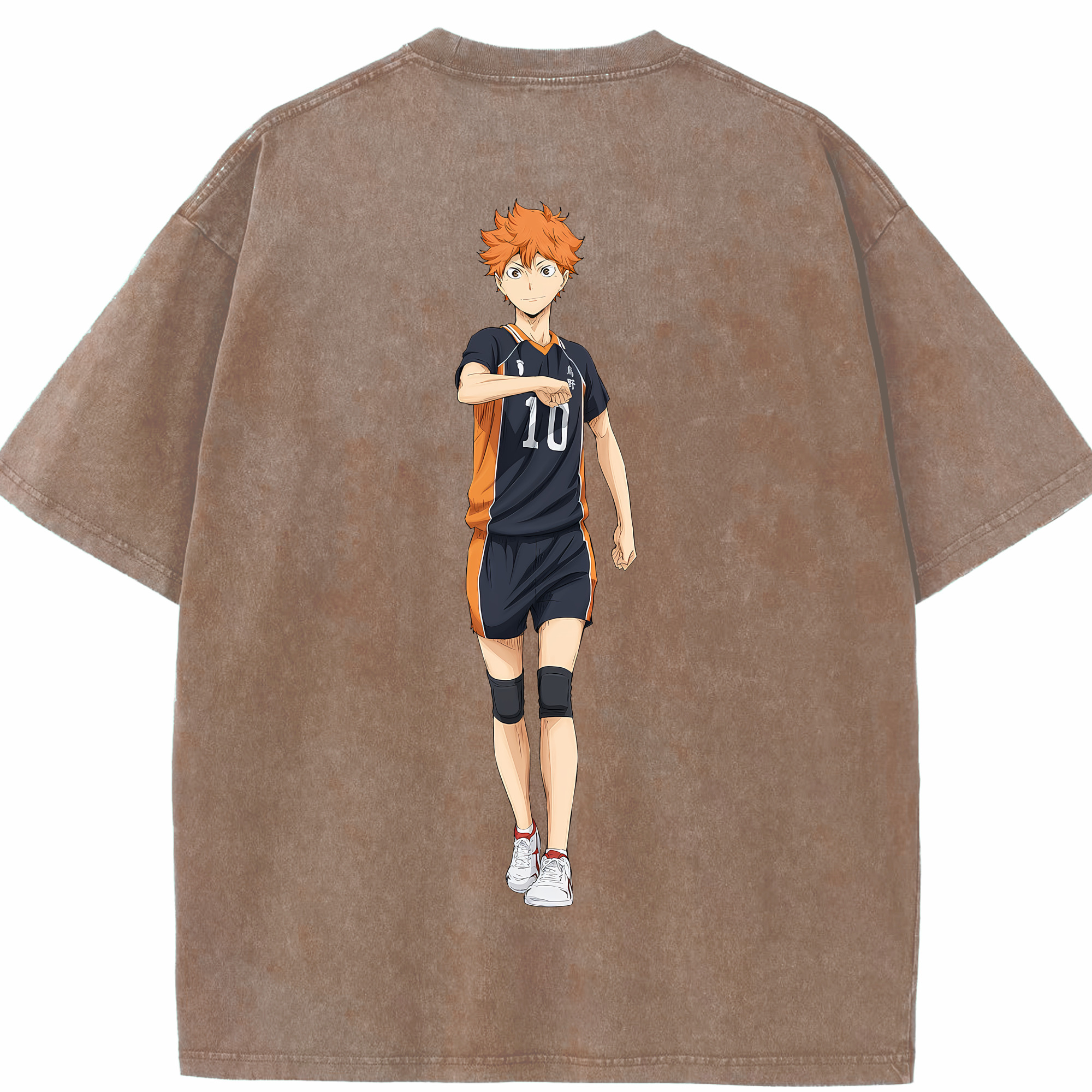 （画像用） ハイキュー!! Haikyu!! 綿100% ヴィンテージ風 半袖Tシャツ（背面プリント）