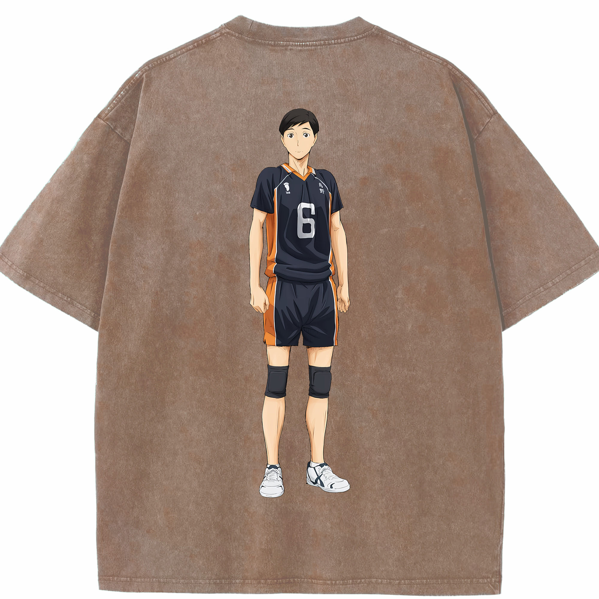 （画像用） ハイキュー!! Haikyu!! 綿100% ヴィンテージ風 半袖Tシャツ（背面プリント）