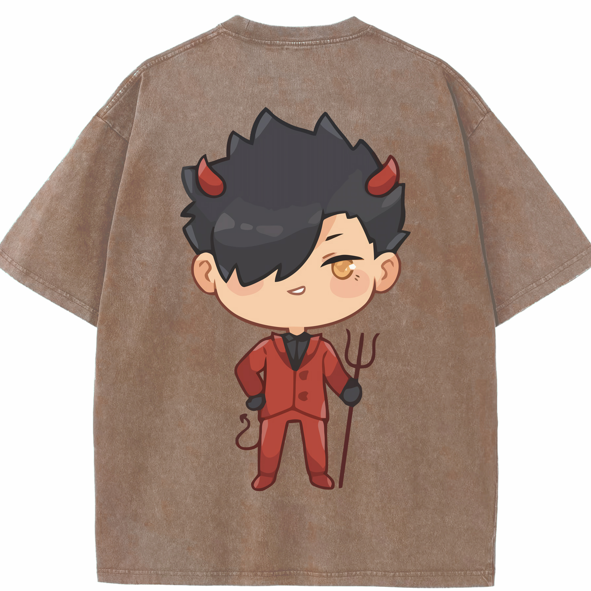 （画像用） ハイキュー!! Haikyu!! 綿100% ヴィンテージ風 半袖Tシャツ（背面プリント）