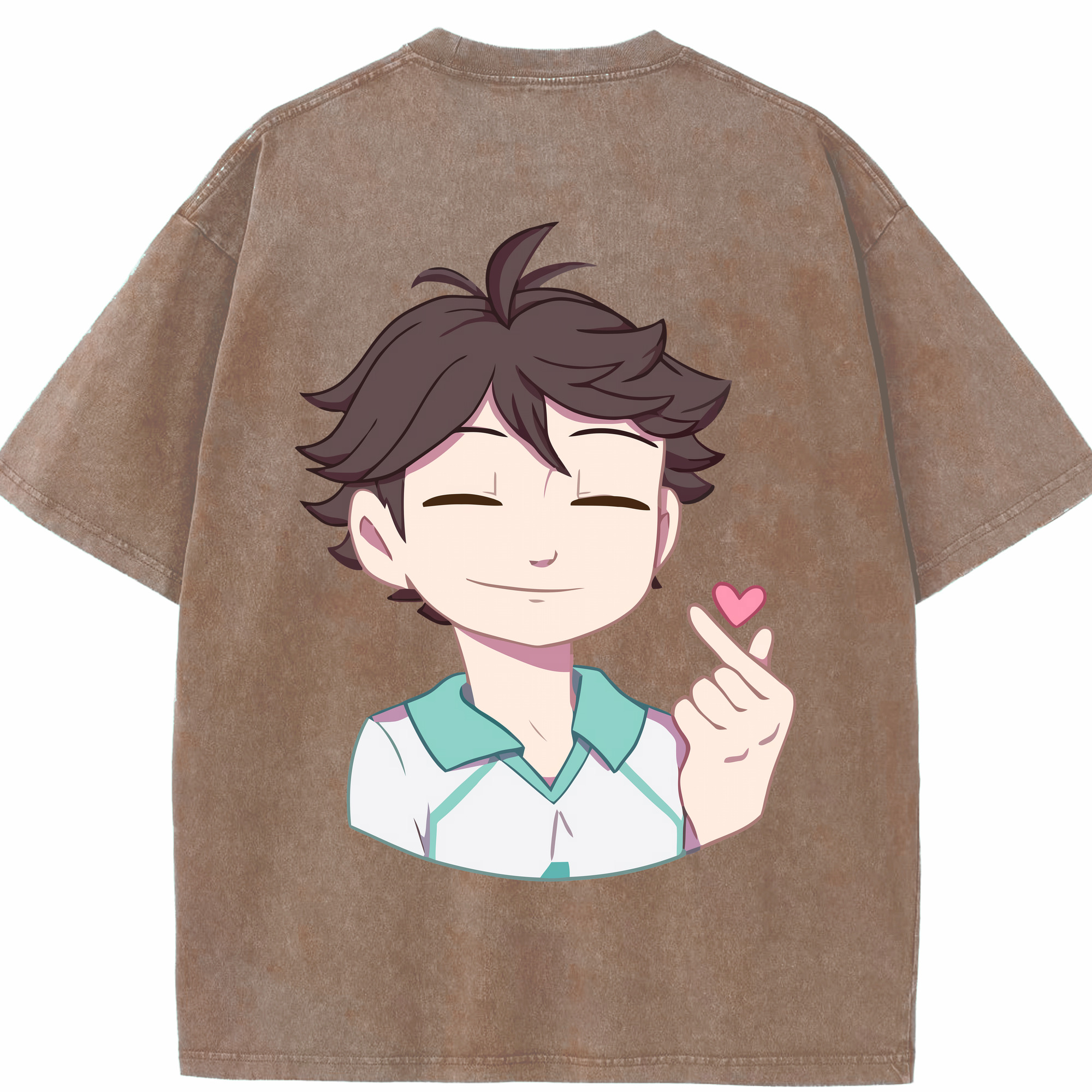（画像用） ハイキュー!! Haikyu!! 綿100% ヴィンテージ風 半袖Tシャツ（背面プリント）
