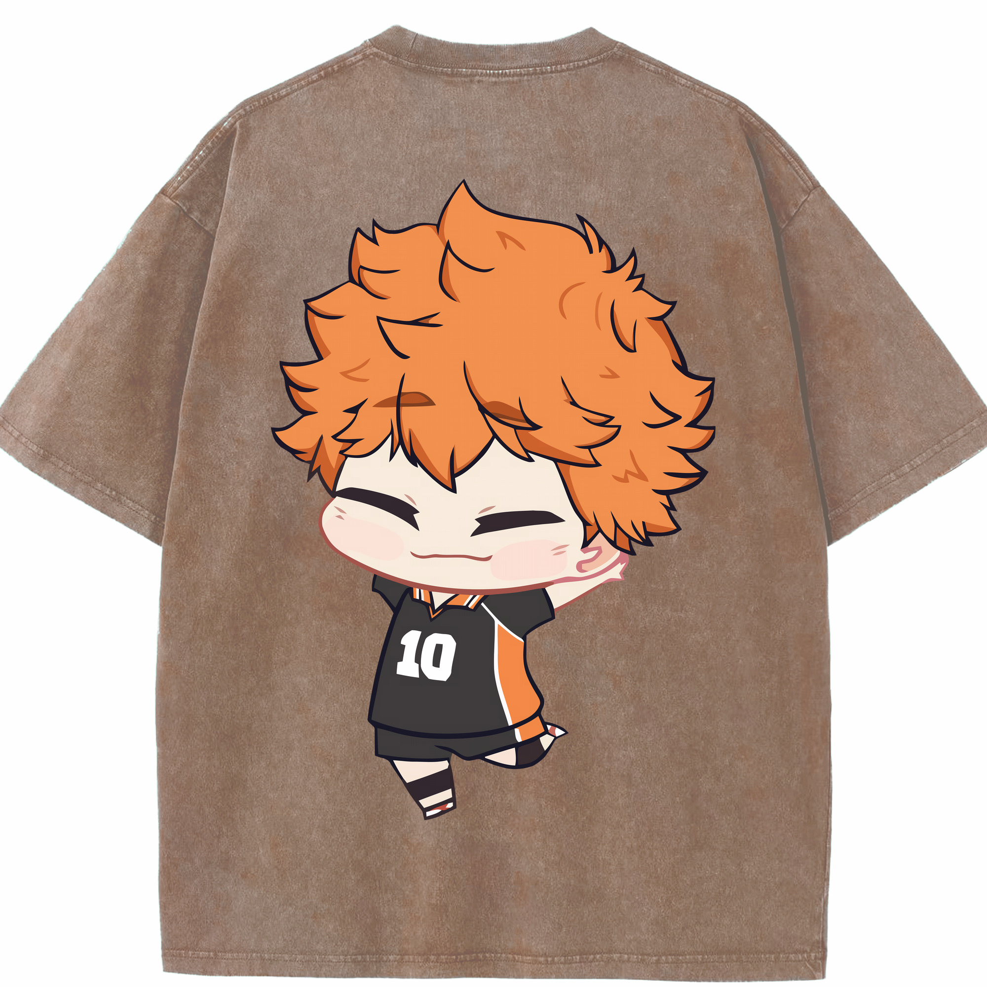 （画像用） ハイキュー!! Haikyu!! 綿100% ヴィンテージ風 半袖Tシャツ（背面プリント）